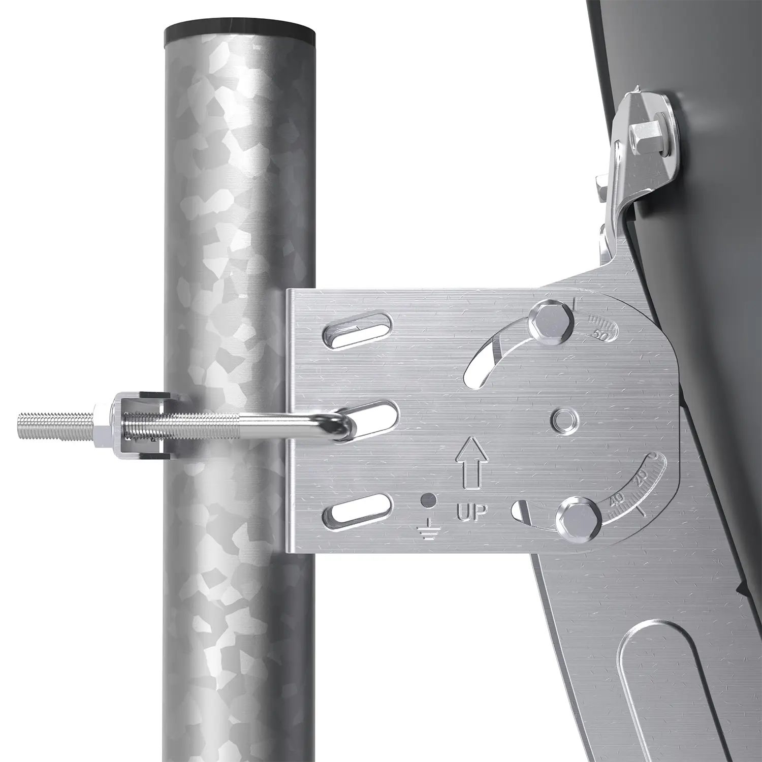DUR-line MDA 60 Anthrazit - Alu Sat-Reflektor