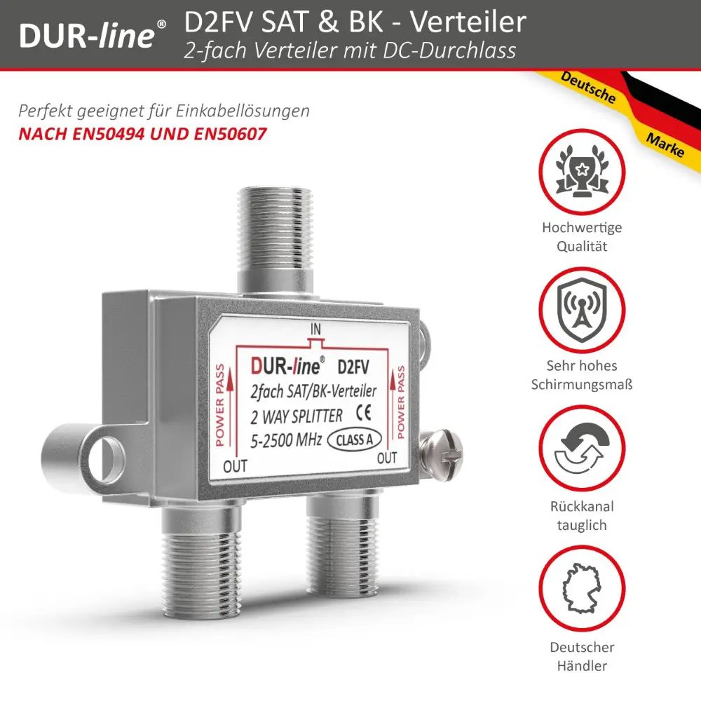 DUR-line D2FV - SAT/BK-Verteiler