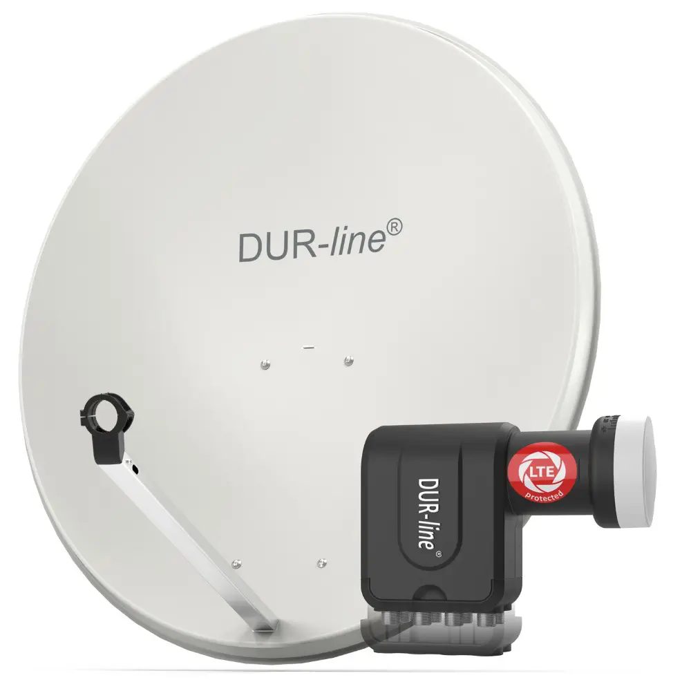 DUR-line MDA 90 Hellgrau - Sat-Komplettanlage mit Octo LNB DUR-line MDA 90 Hellgrau - Sat-Komplettanlage mit Octo LNB