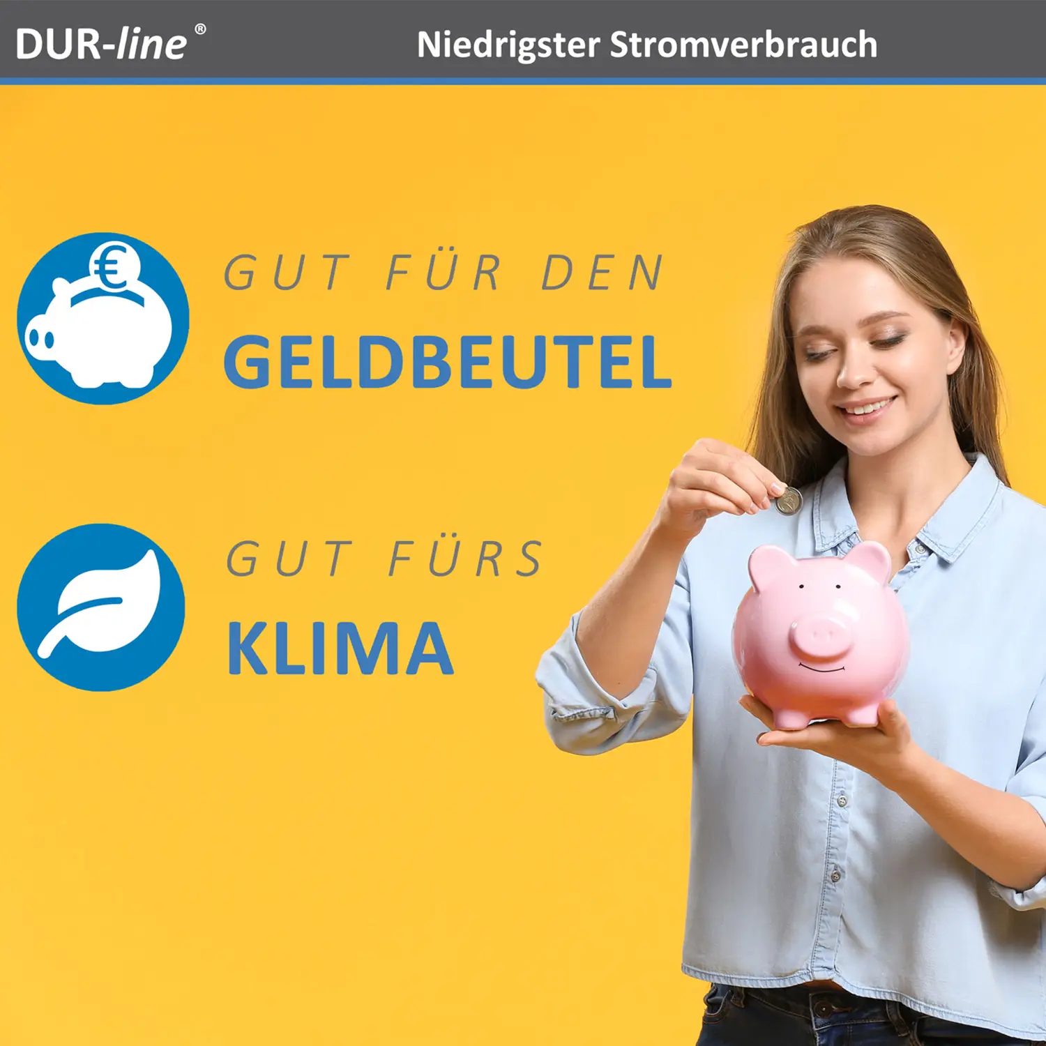 DUR-line Blue ECO Single LNB – niedriger Stromverbrauch schont Geldbeutel und Klima DUR-line Blue ECO Single