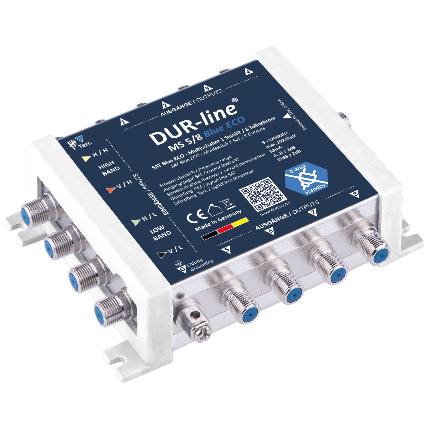 DUR-line MS 5/8 Blue ECO – Multischalter DUR-line MS 5/8 Blue ECO – Multischalter