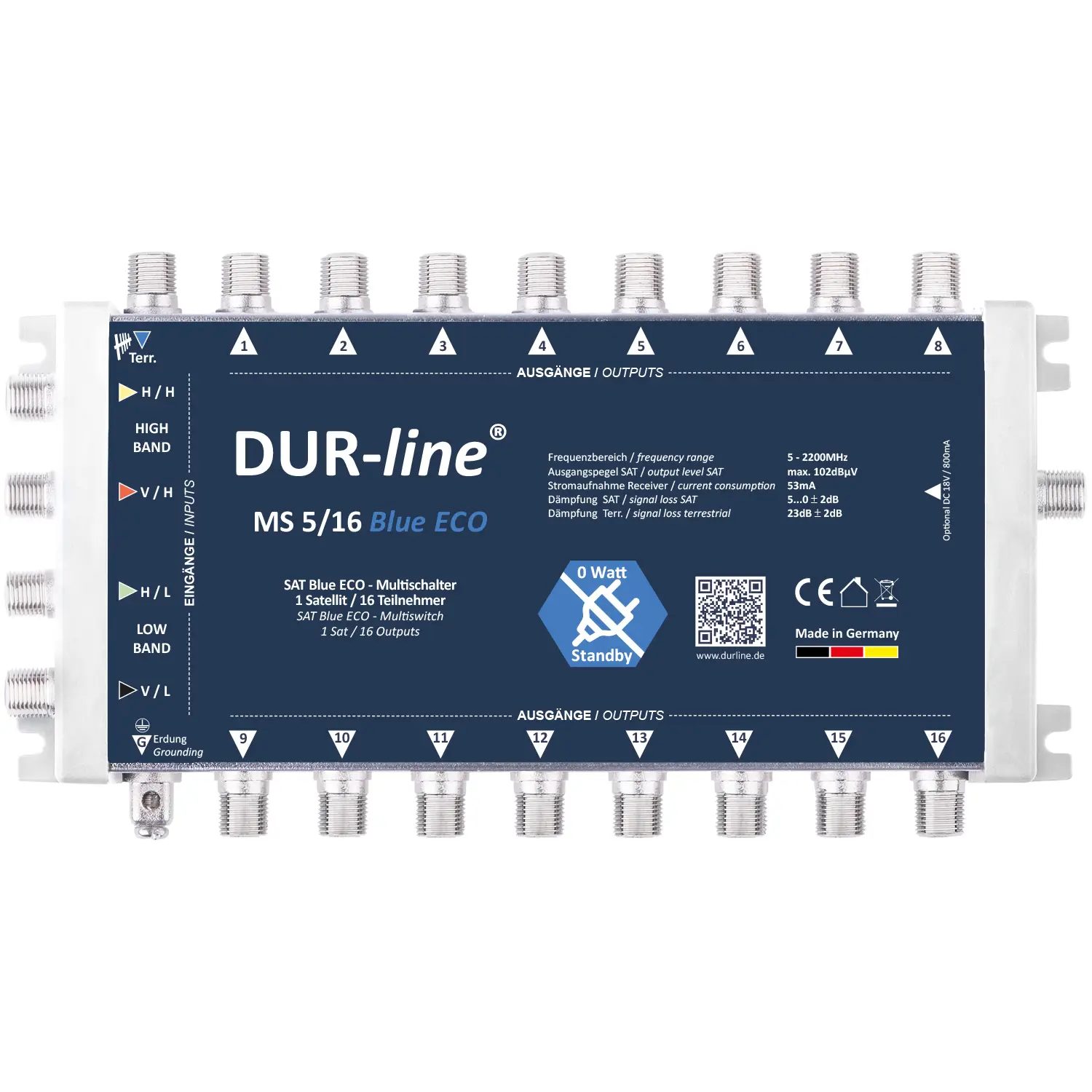 DUR-line MS 5/16 Blue ECO – Multischalter 