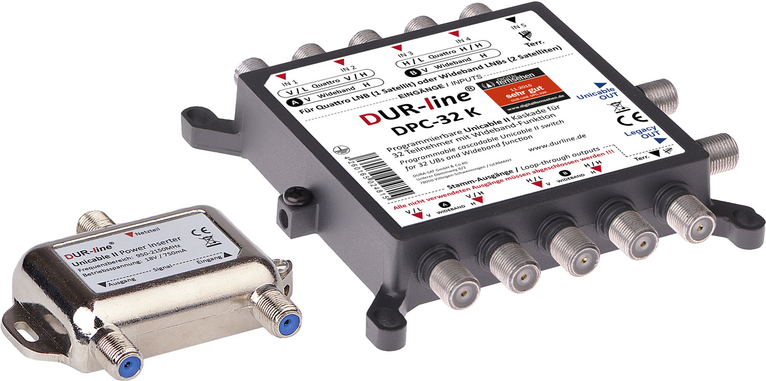 DUR-line DPC-32 K - Einkabellösung – Produktansicht 2 DUR-line DPC-32 K - Einkabellösung – Produktansicht 2