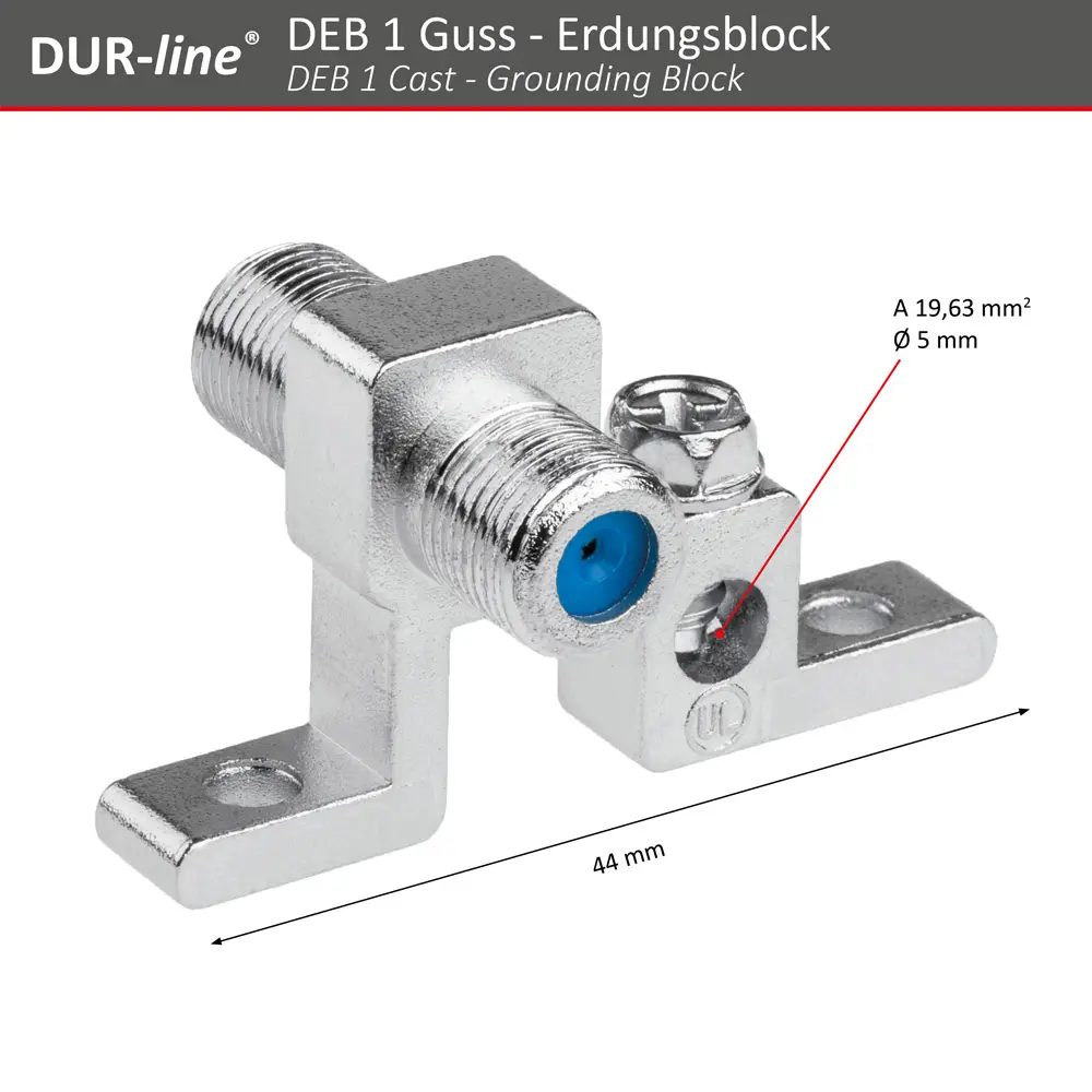 DUR-line DEB 1 Guss - Erdungsblock