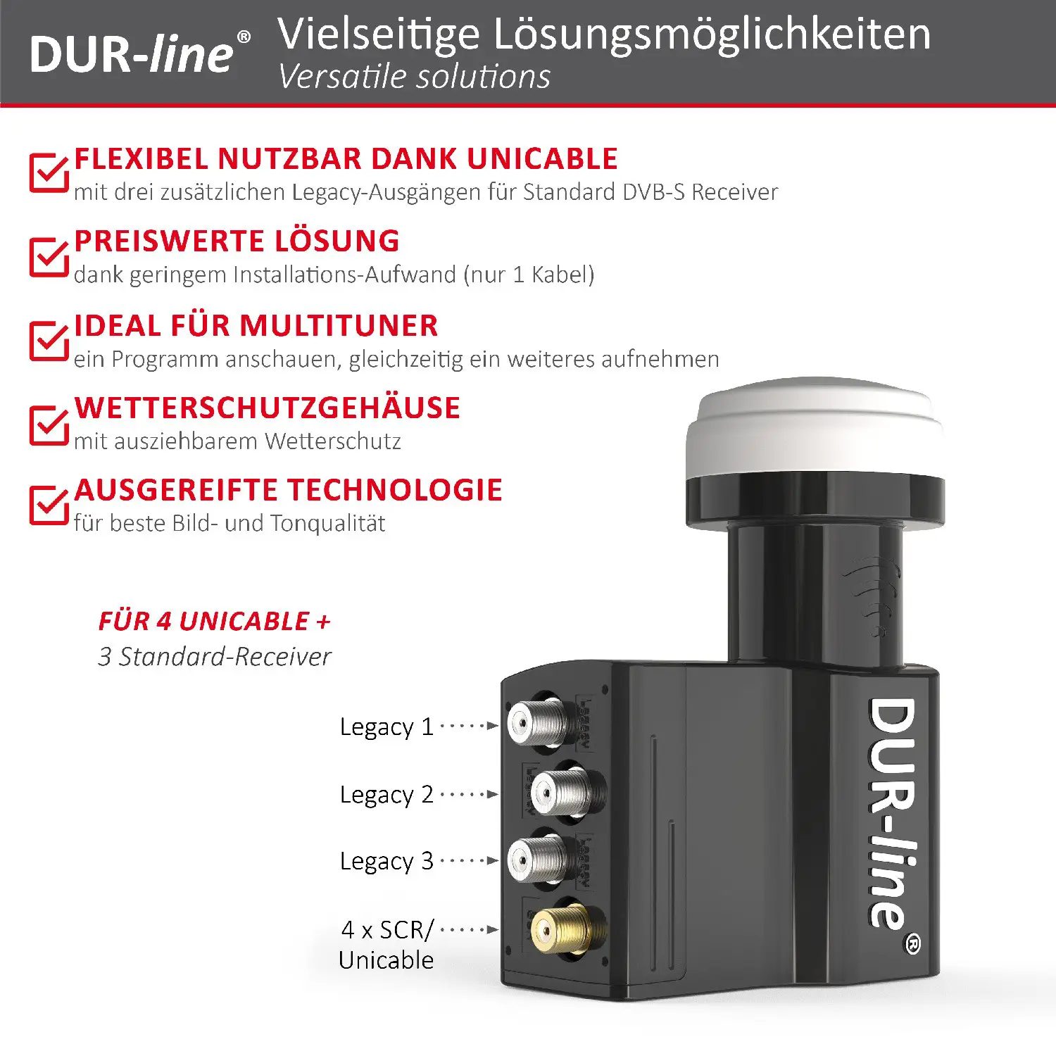 DUR-line UK 104 - Unicable LNB