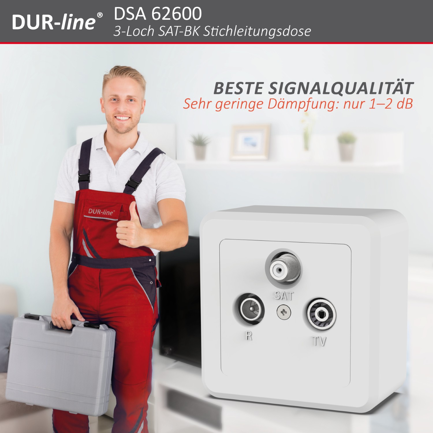 DUR-line DSA 62600 - Sat-Stichleitungsdose – im Einsatz
