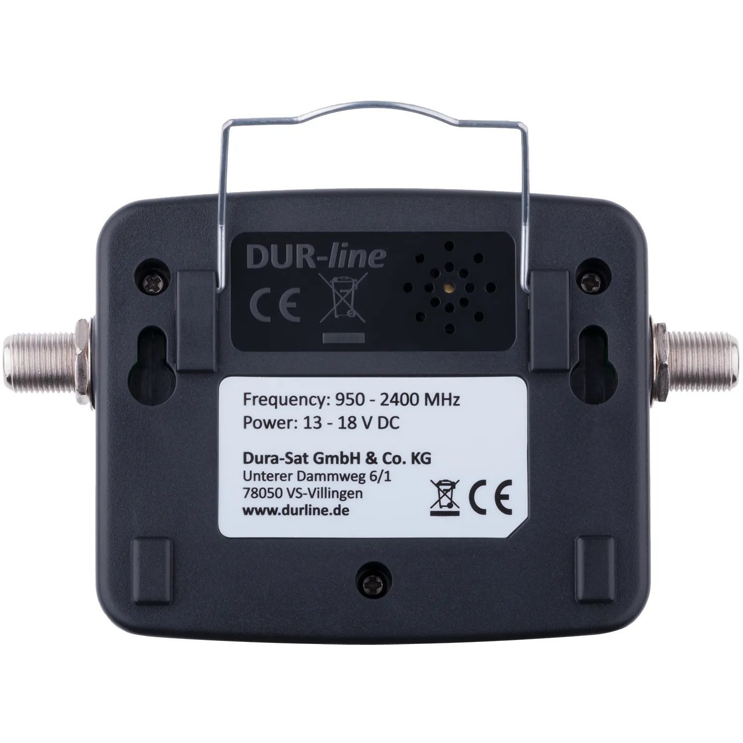 DUR-line SF 2400 Pro Satfinder – Rückansicht DUR-line SF 2400 Pro - Satfinder