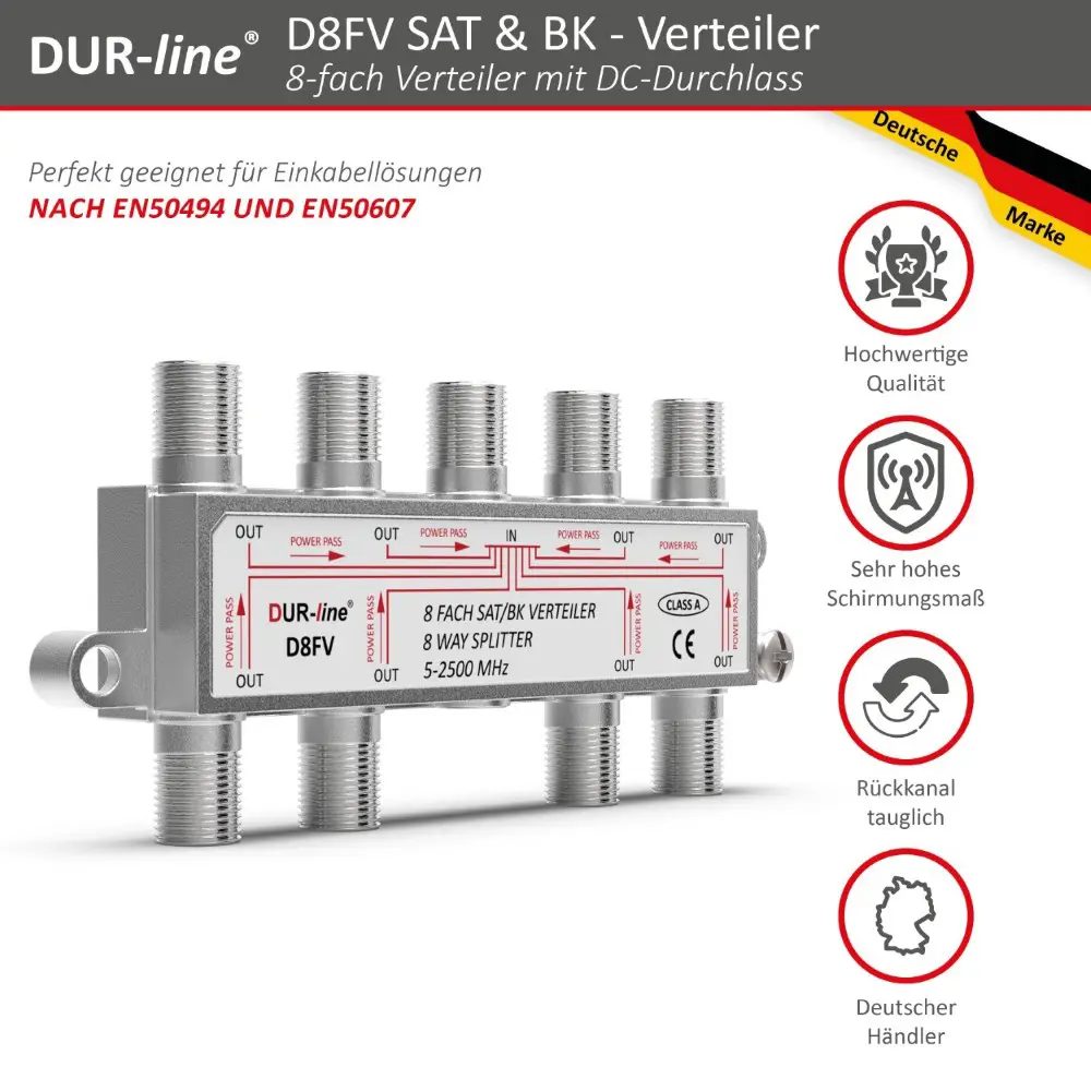 DUR-line D8FV - SAT/BK-Verteiler