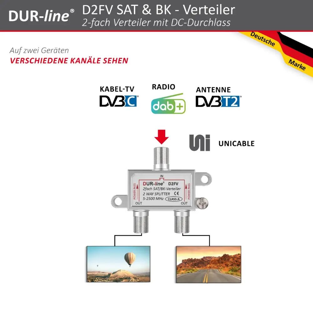 DUR-line D2FV - SAT/BK-Verteiler