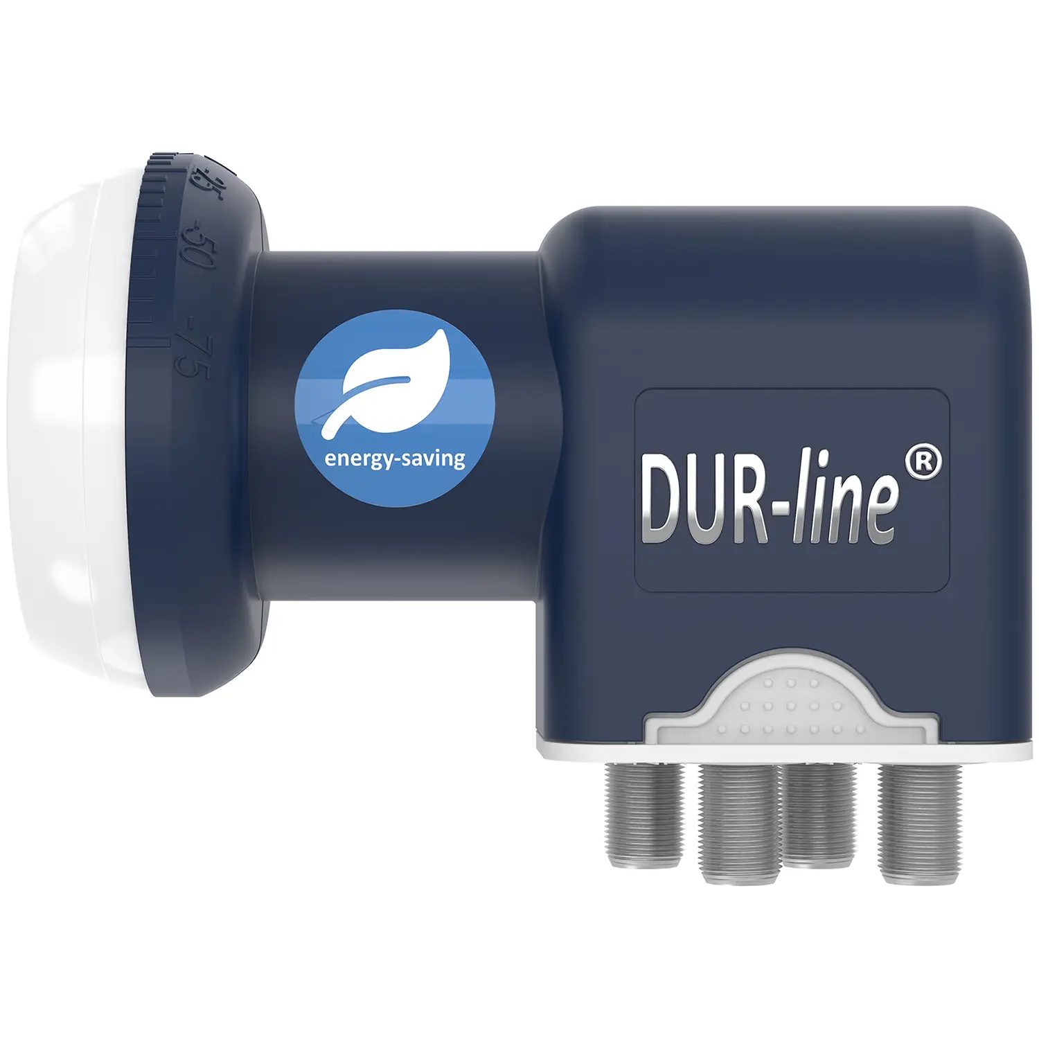 DUR-line Blue ECO Quad LNB – Seitenansicht DUR-line Blue ECO Quad