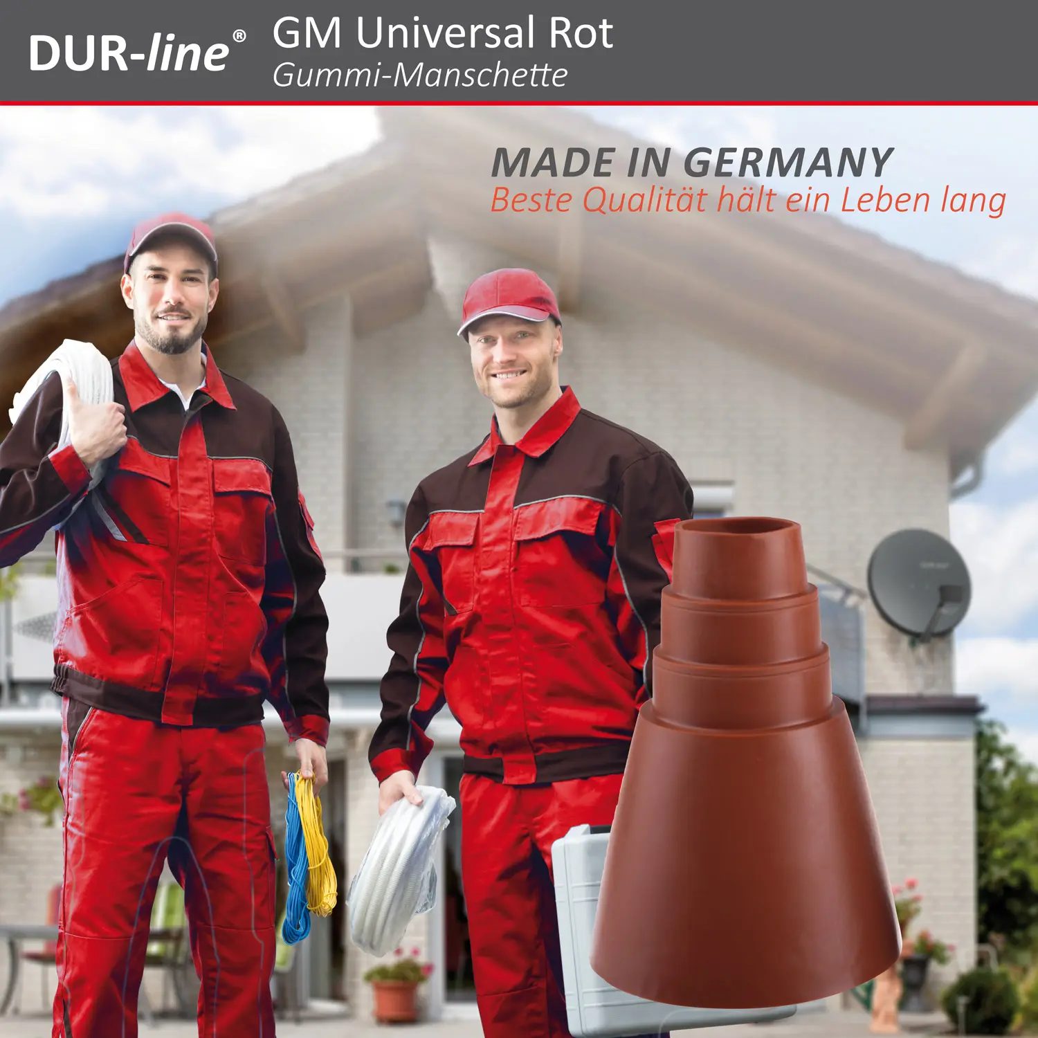 DUR-line GM Universal Rot - Gummi-Manschette