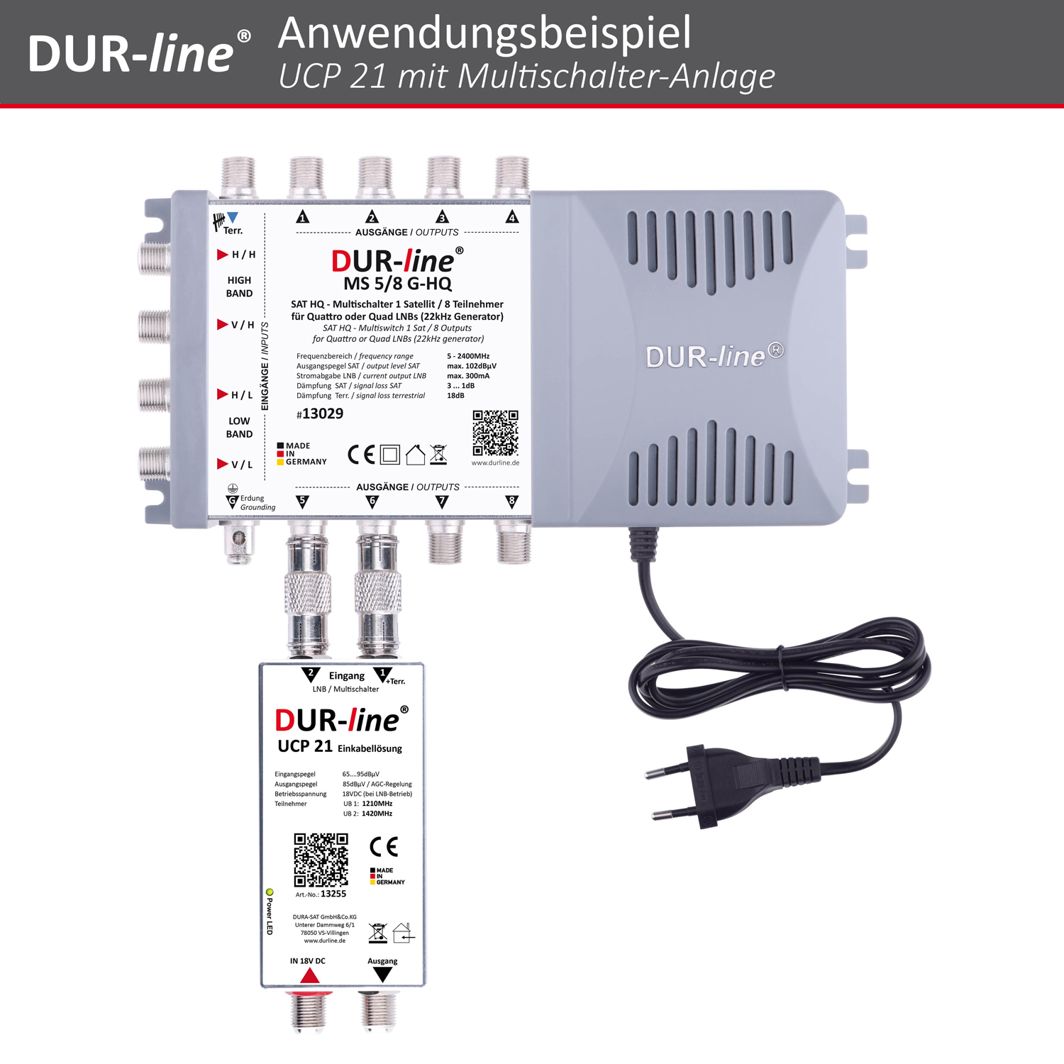 DUR-line UCP 21 - Einkabellösung – Produktansicht 2
