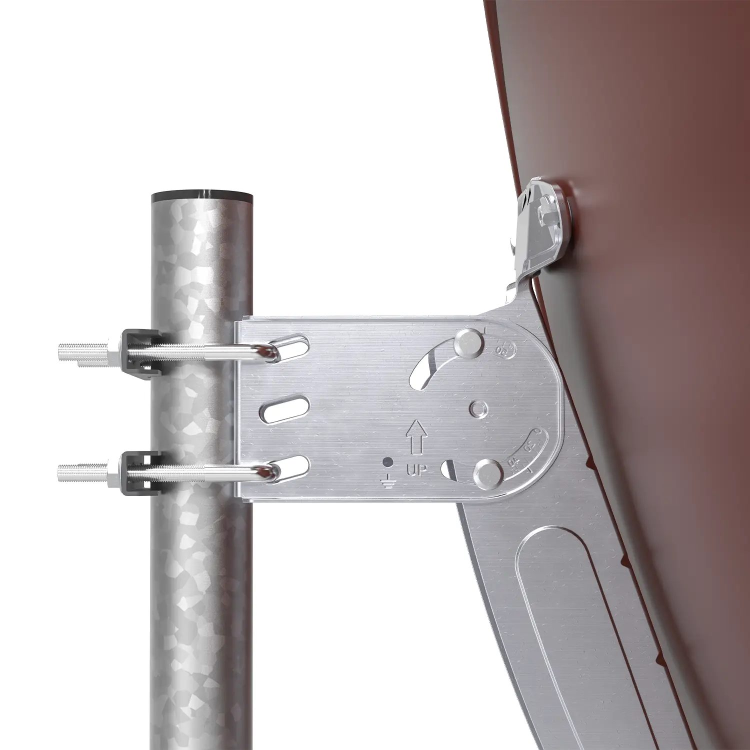 DUR-line MDA 90 Rot - Alu Sat-Reflektor