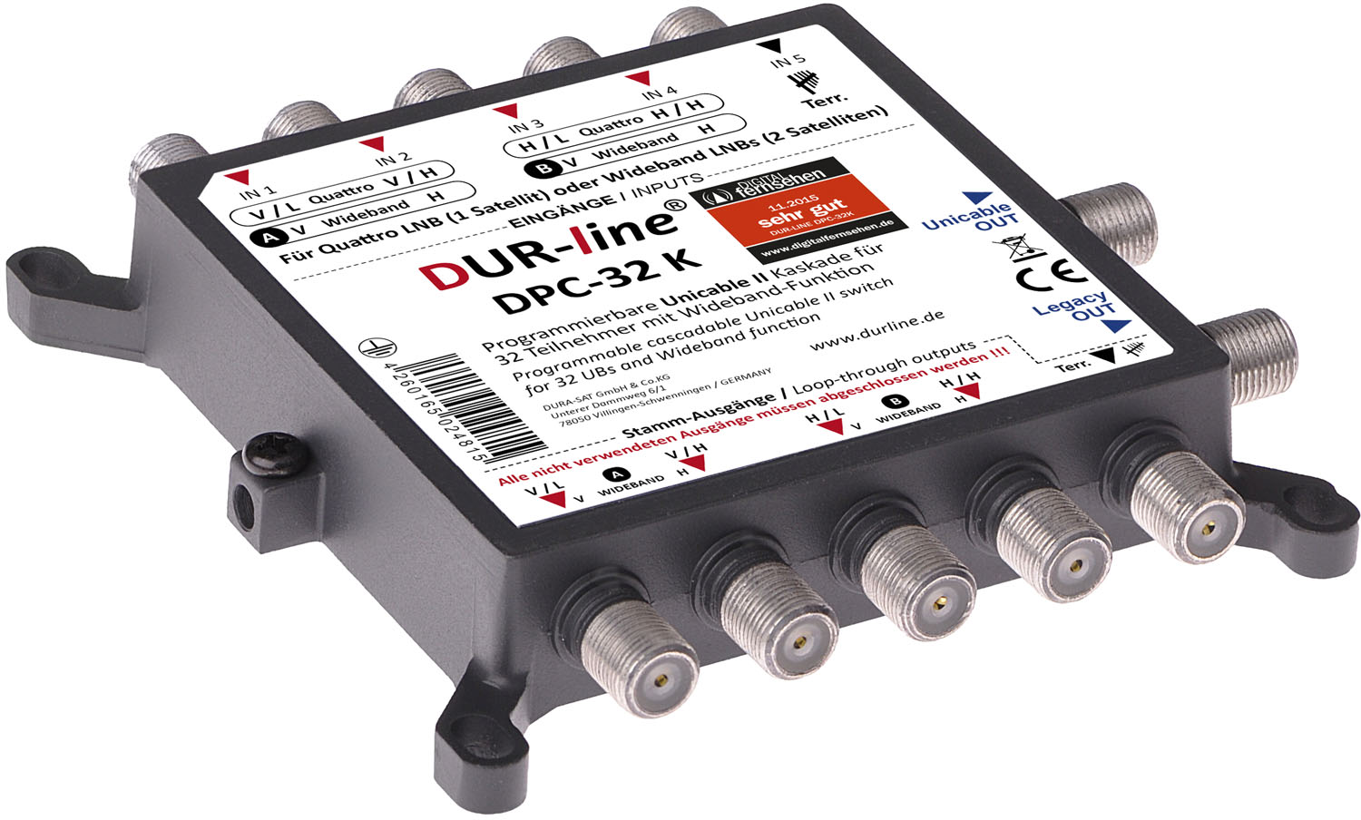 DUR-line DPC-32 K - Einkabellösung – Produktansicht