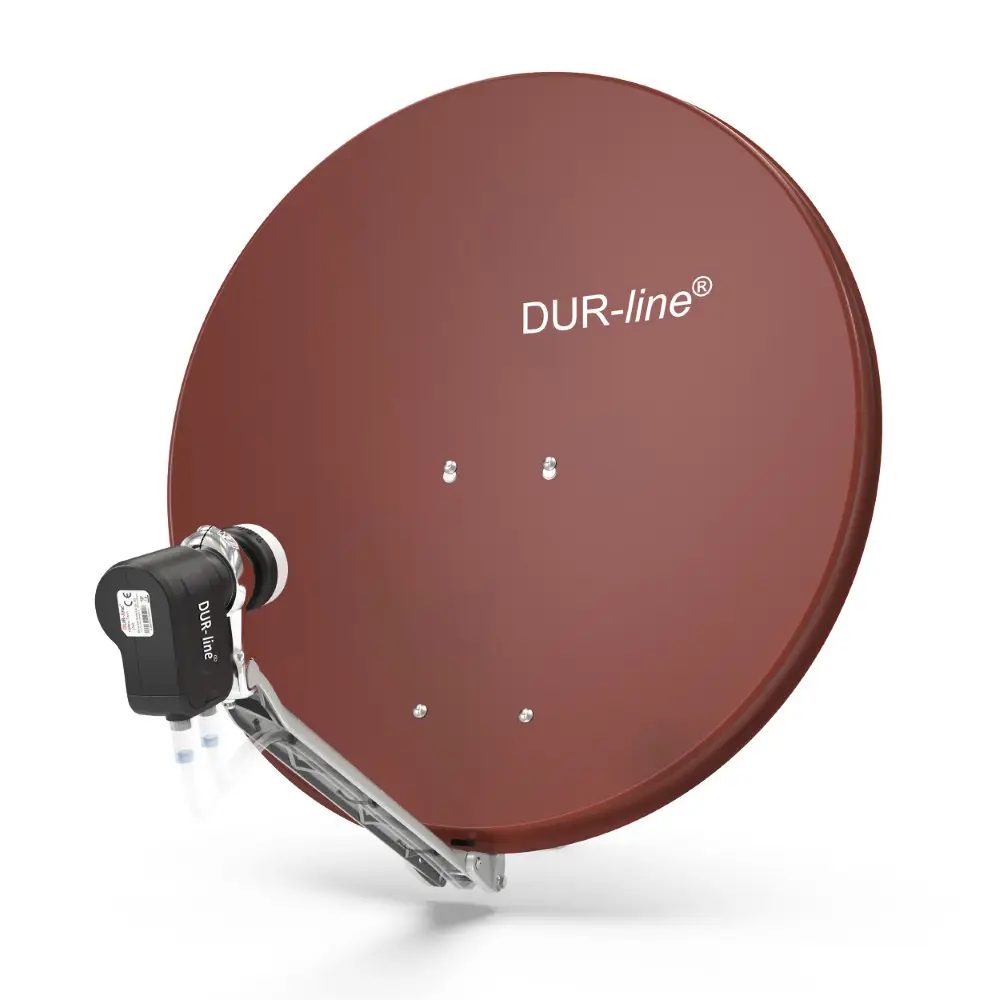 DUR-line Select 75/80 Rot - Sat-Komplettanlage mit Twin LNB DUR-line Select 75/80 Rot - Sat-Komplettanlage mit Twin LNB
