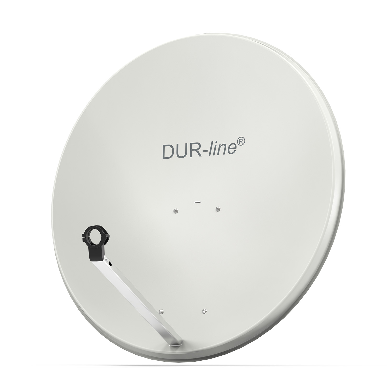 DUR-line MDA 90 Hellgrau Alu Sat-Reflektor – perspektivische Ansicht DUR-line MDA 90 Hellgrau - Alu Sat-Reflektor