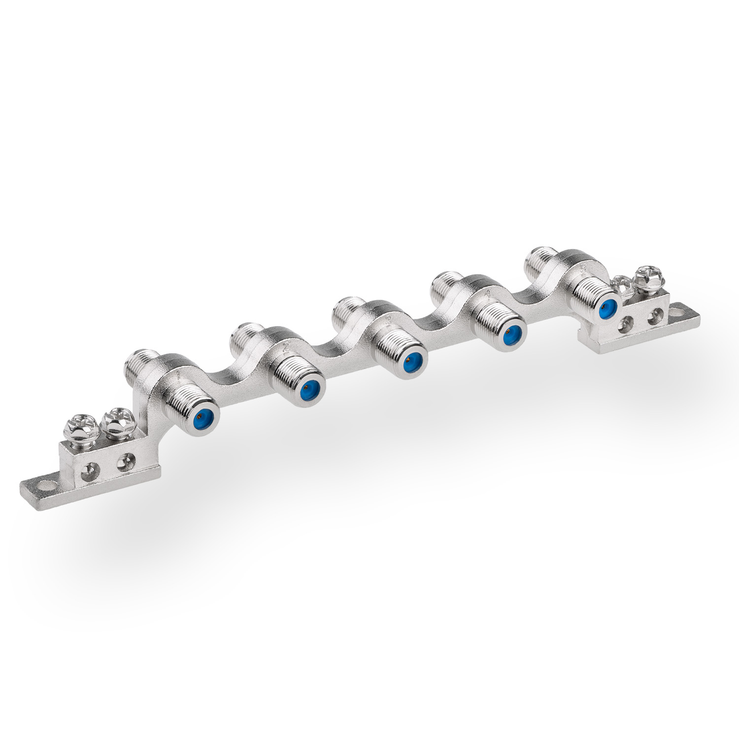 DUR-line DEB 5 Guss Erdungsblock – Produktansicht mit Schlagschatten DUR-line DEB 5 Guss - Erdungsblock