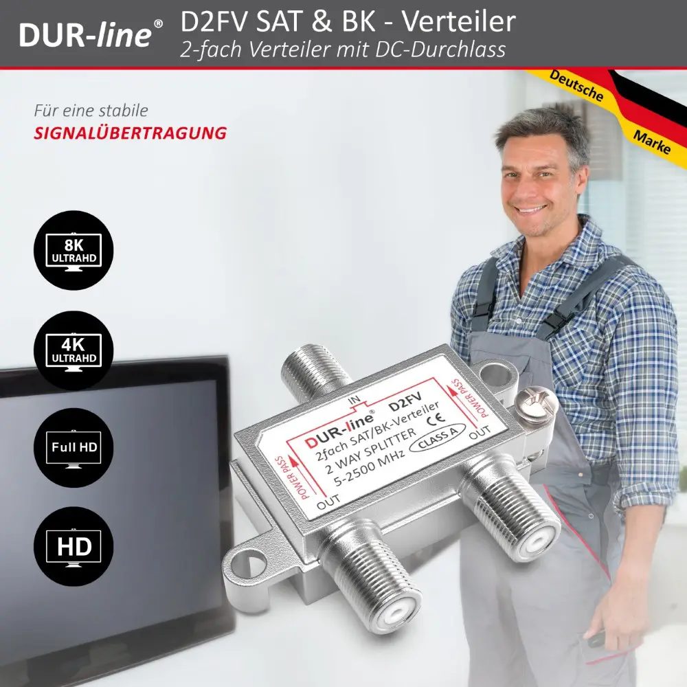 DUR-line D2FV - SAT/BK-Verteiler DUR-line D2FV - SAT/BK-Verteiler