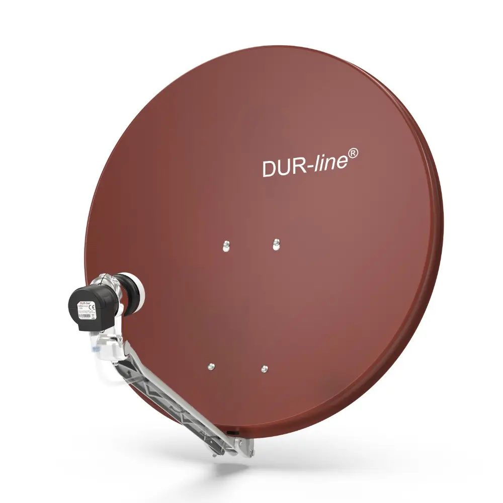 DUR-line Select 75/80 Rot - Sat-Komplettanlage mit Single LNB