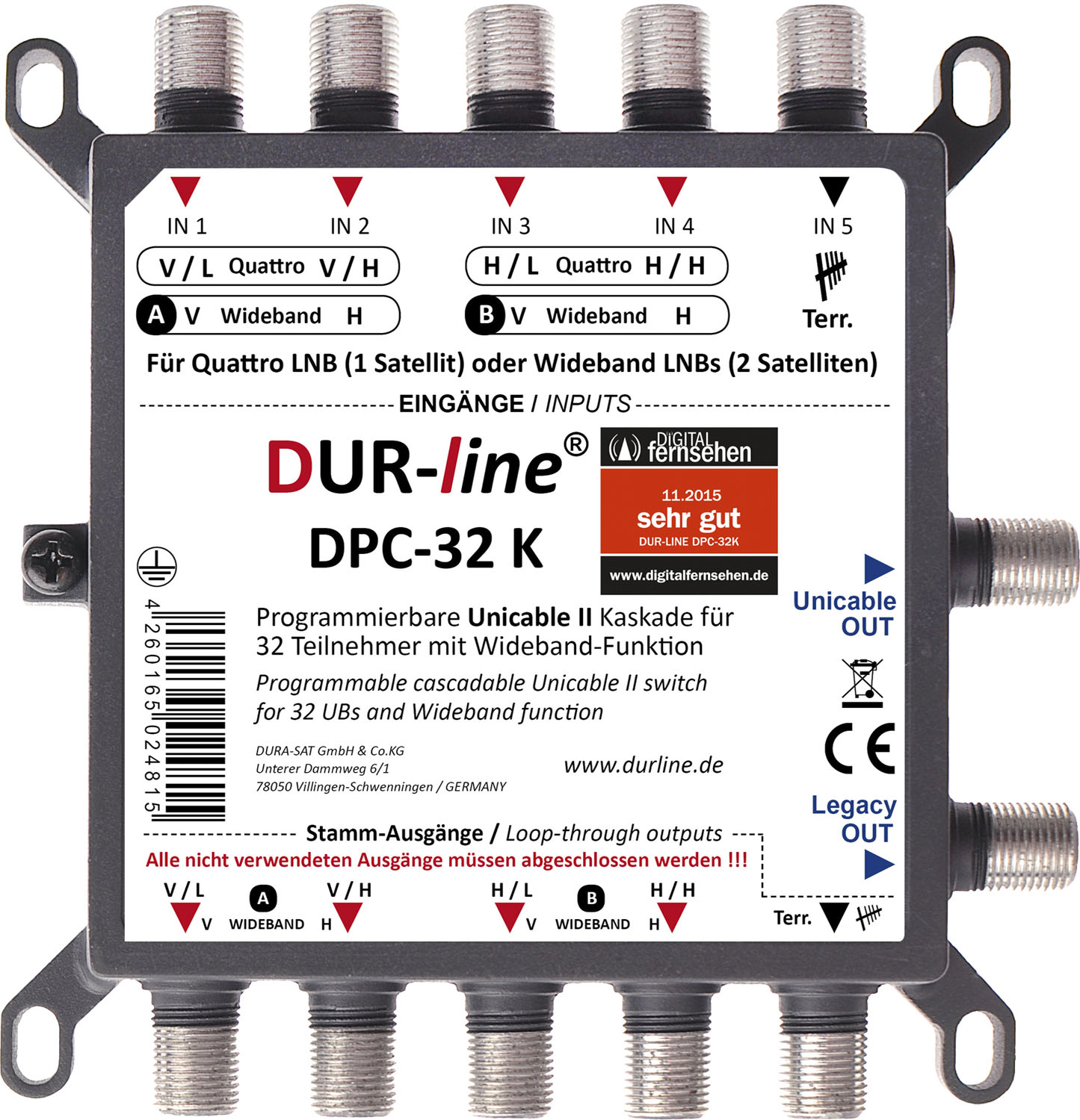 DUR-line DPC-32 K - Einkabellösung – Produktansicht 3