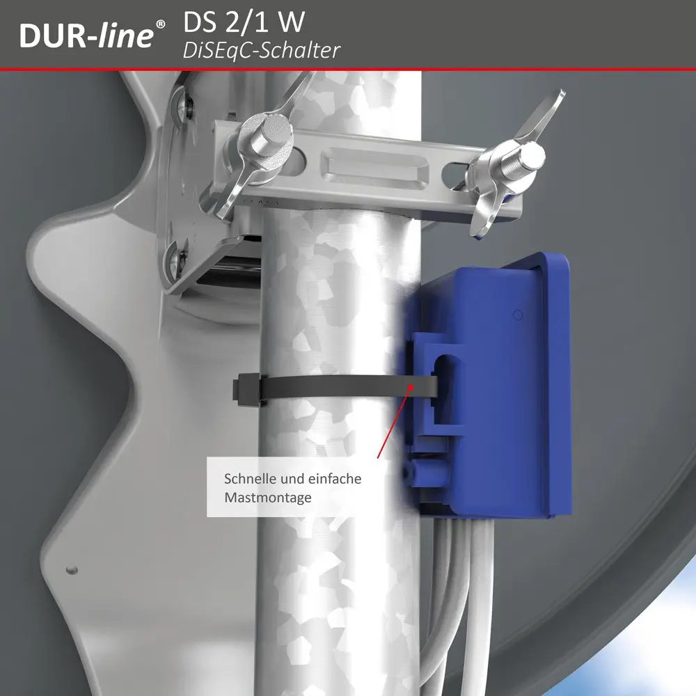 DUR-line DS 2/1 W - DiSEqC-Schalter DUR-line DS 2/1 W - DiSEqC-Schalter