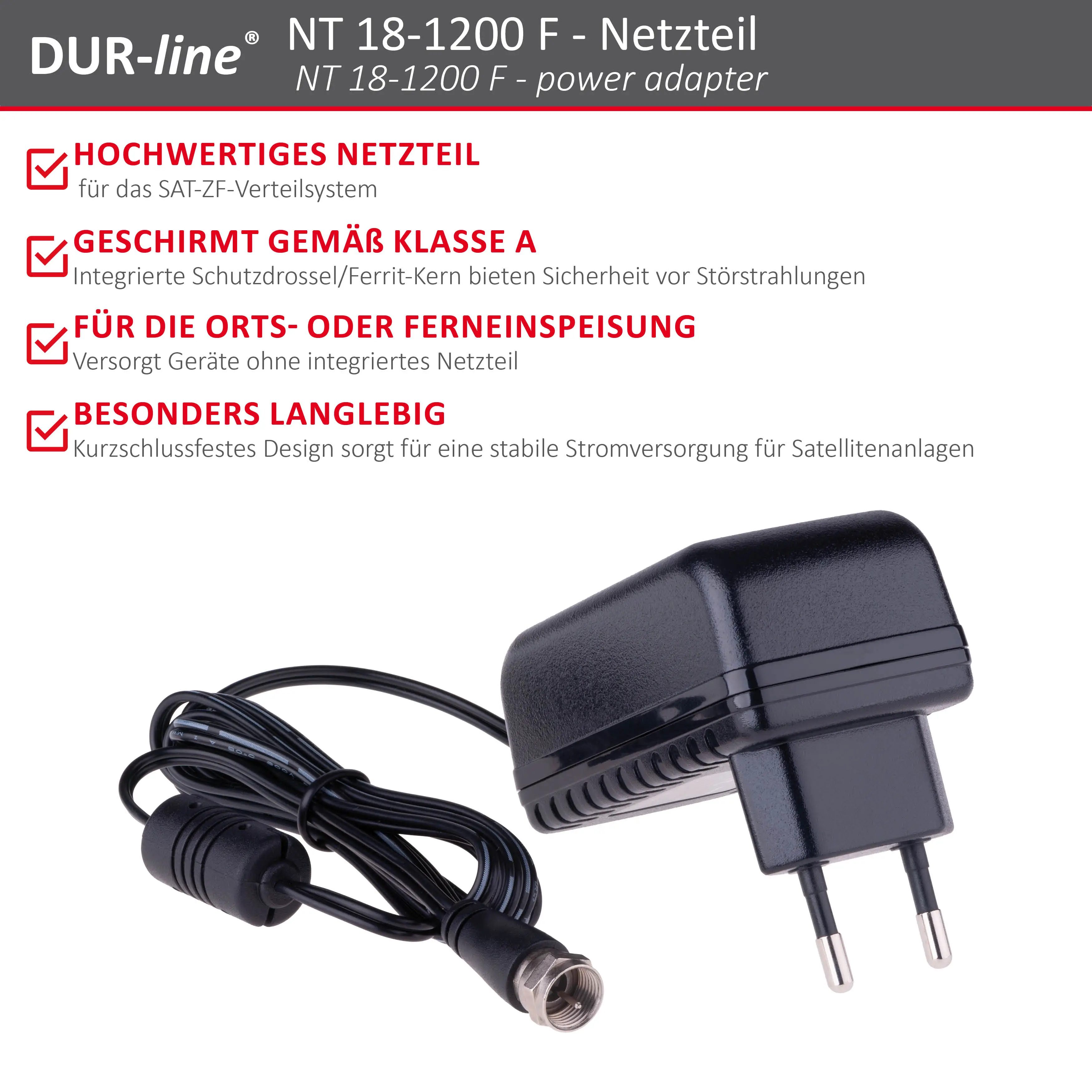 DUR-line NT 18-1200 F Netzteil – Highlights und Ausstattung im Überblick DUR-line NT 18-1200 F - Netzteil