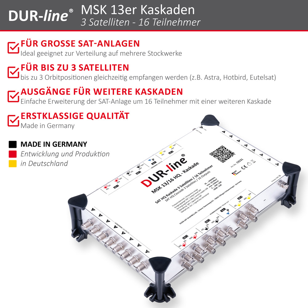 DUR-line MSK 13/16 HQ - Kaskade – Produktmerkmale im Überblick