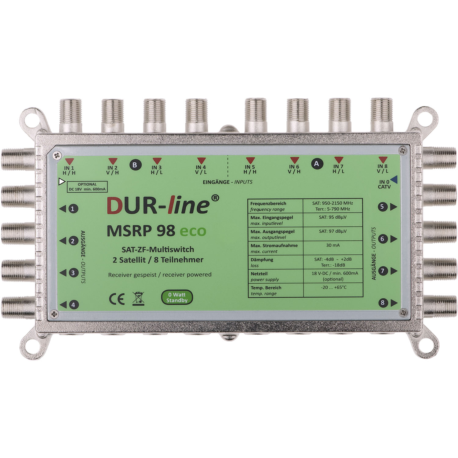 DUR-line MSRP 98 eco - Multischalter – Draufsicht