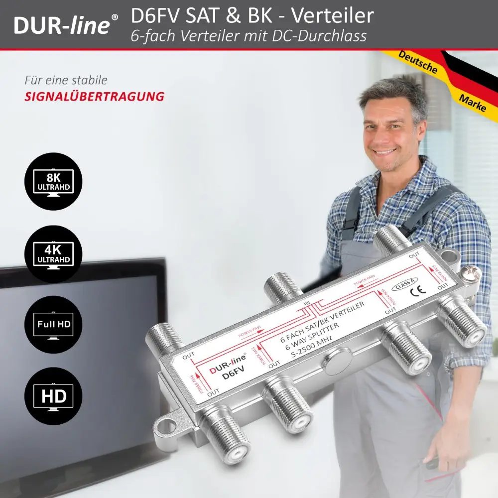 DUR-line D6FV - SAT/BK-Verteiler