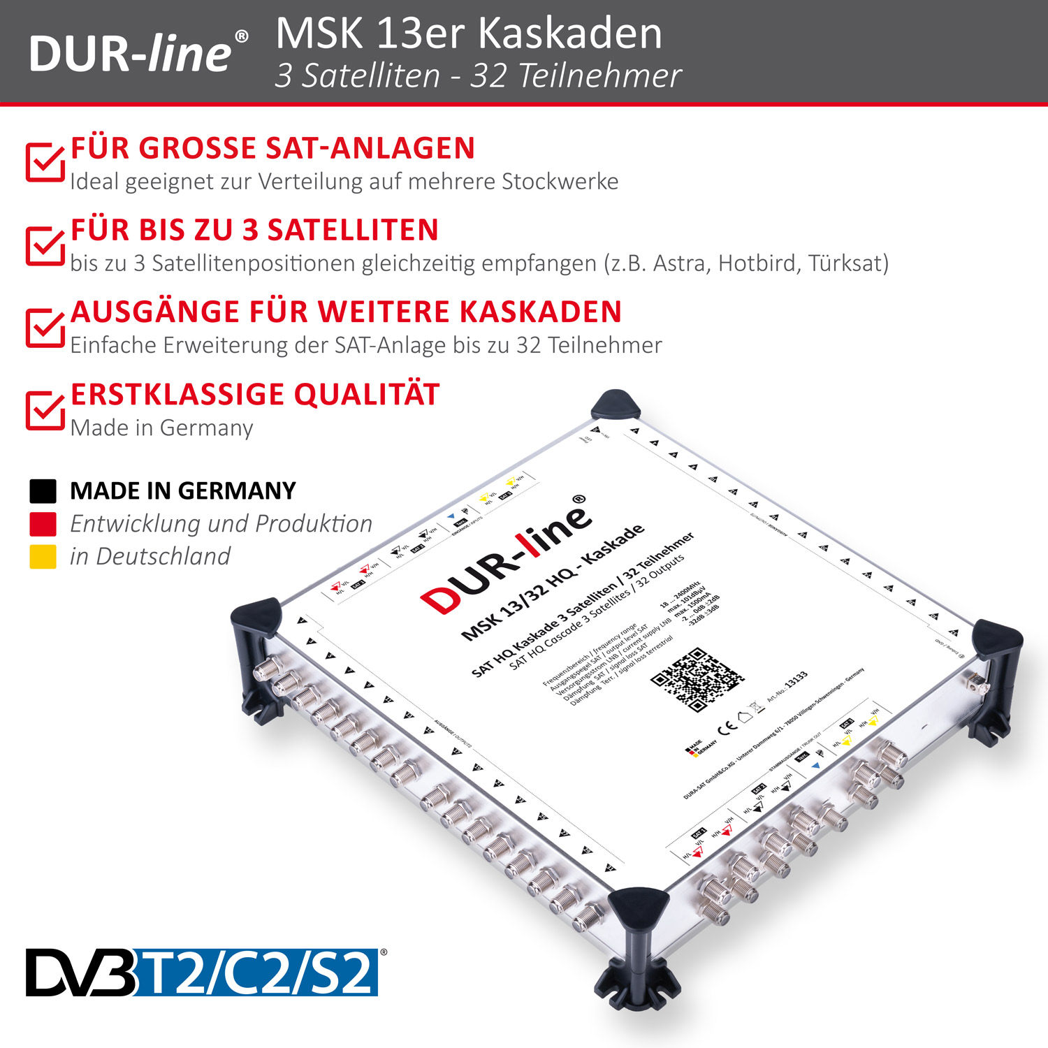 DUR-line MSK 13/32 HQ - Kaskade – Produktmerkmale im Überblick