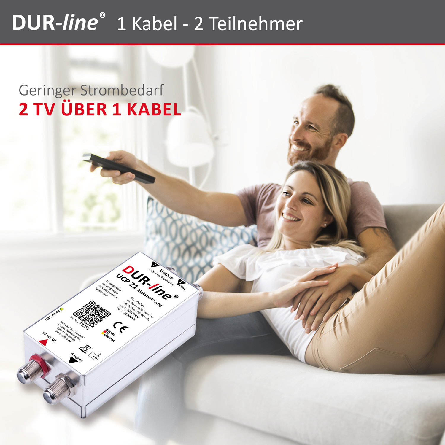 DUR-line UCP 21 - Einkabellösung – im Einsatz DUR-line UCP 21 - Einkabellösung – im Einsatz