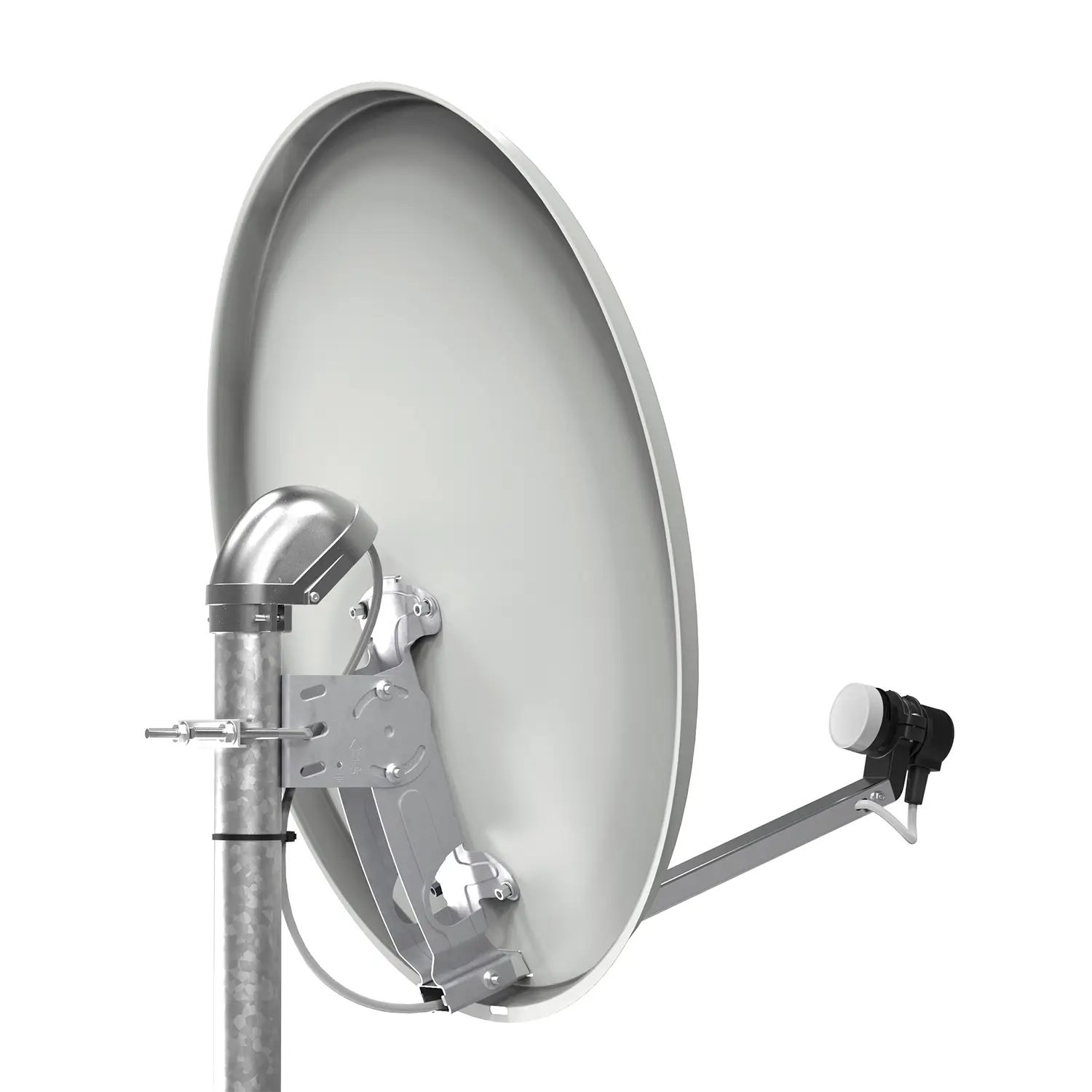 DUR-line MDA 60 Hellgrau - Alu Sat-Reflektor