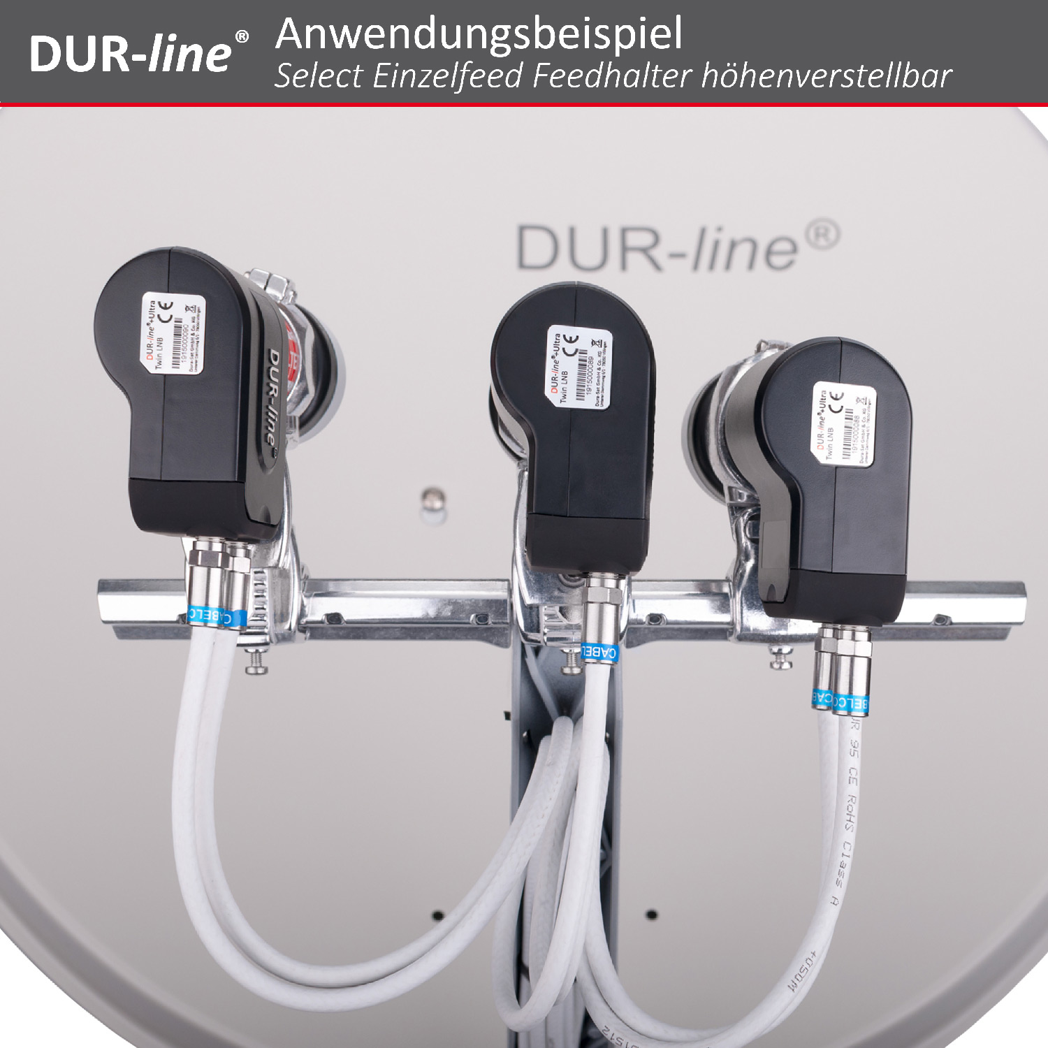 DUR-line Select Einzelfeed höhenverstellbar - Feedhalter – Anwendungsbeispiel