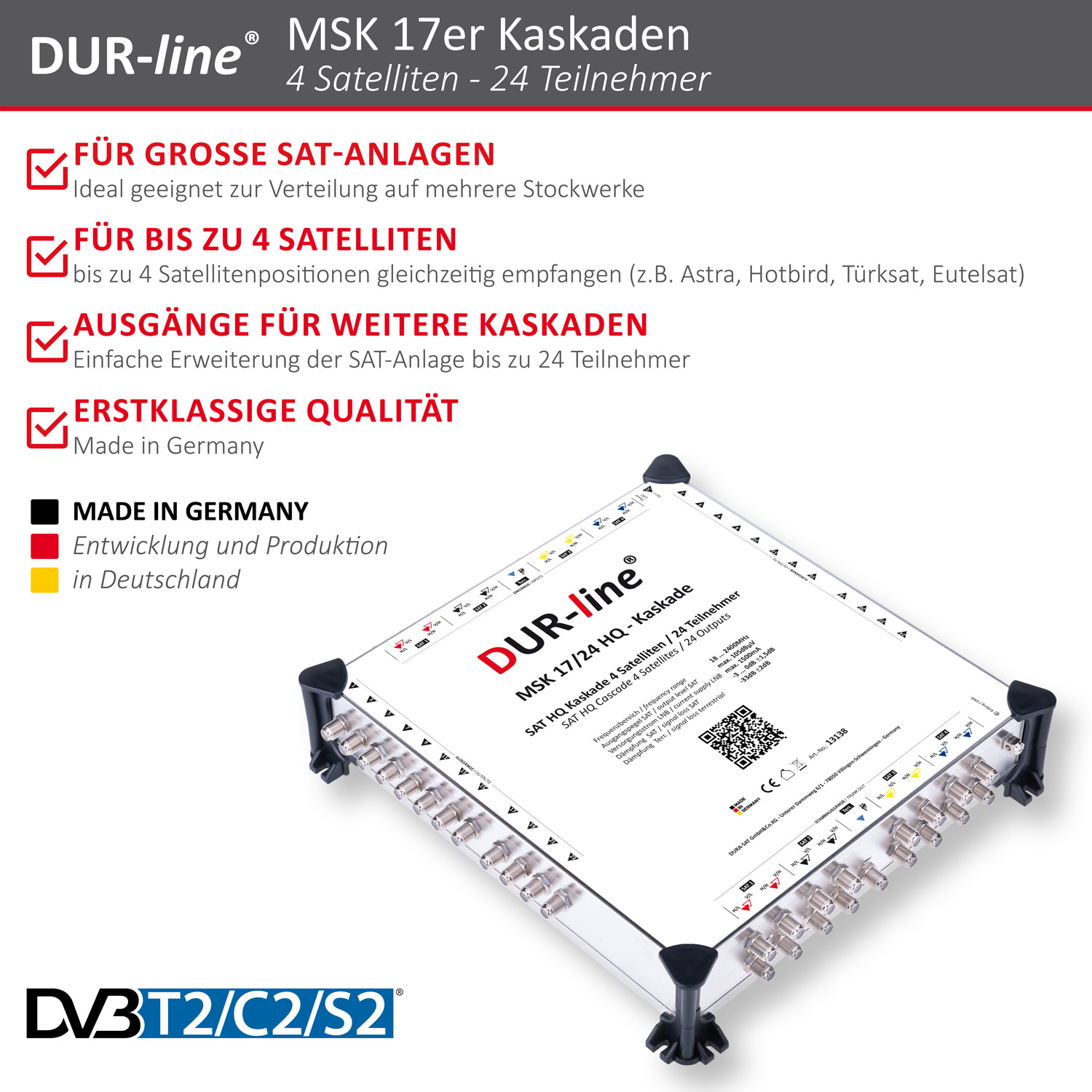 DUR-line MSK 17/24 HQ - Kaskade – Produktmerkmale im Überblick