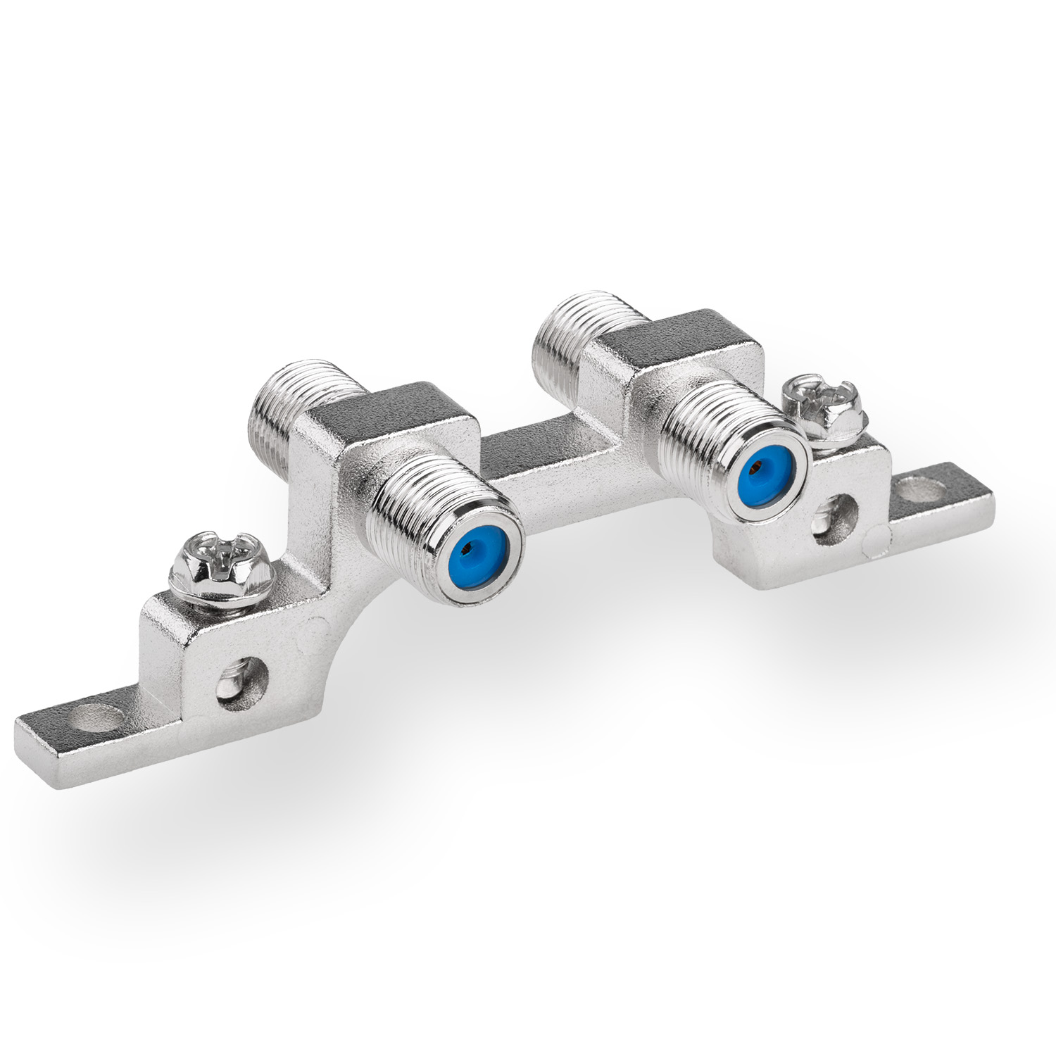 DUR-line DEB 2 Guss Erdungsblock – Produktansicht mit Schlagschatten DUR-line DEB 2 Guss - Erdungsblock