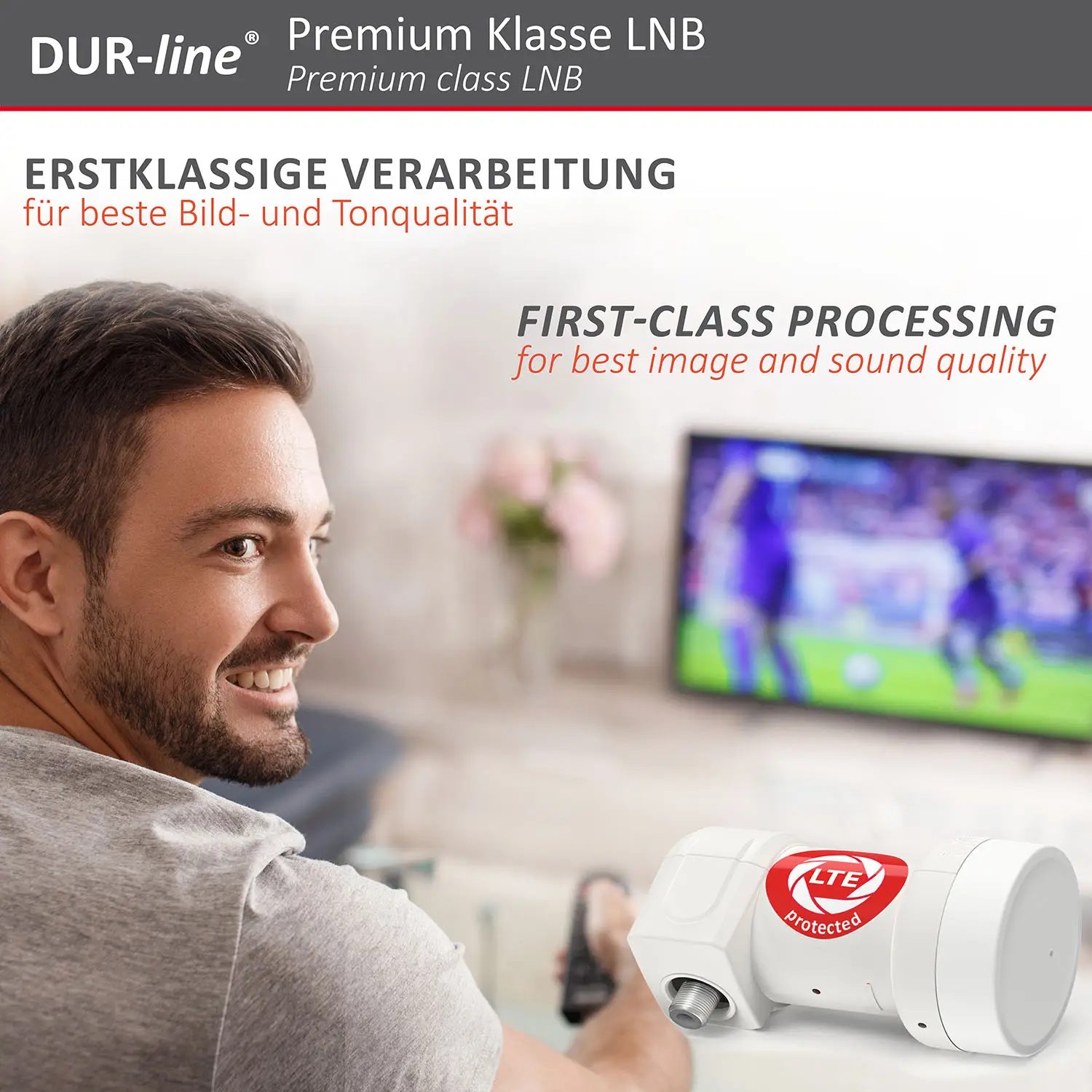 B-Ware: DUR-line +Ultra Single white - LNB