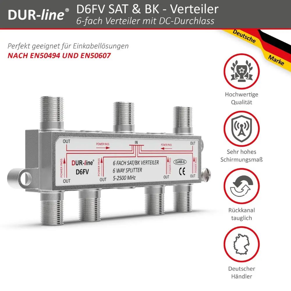 DUR-line D6FV - SAT/BK-Verteiler