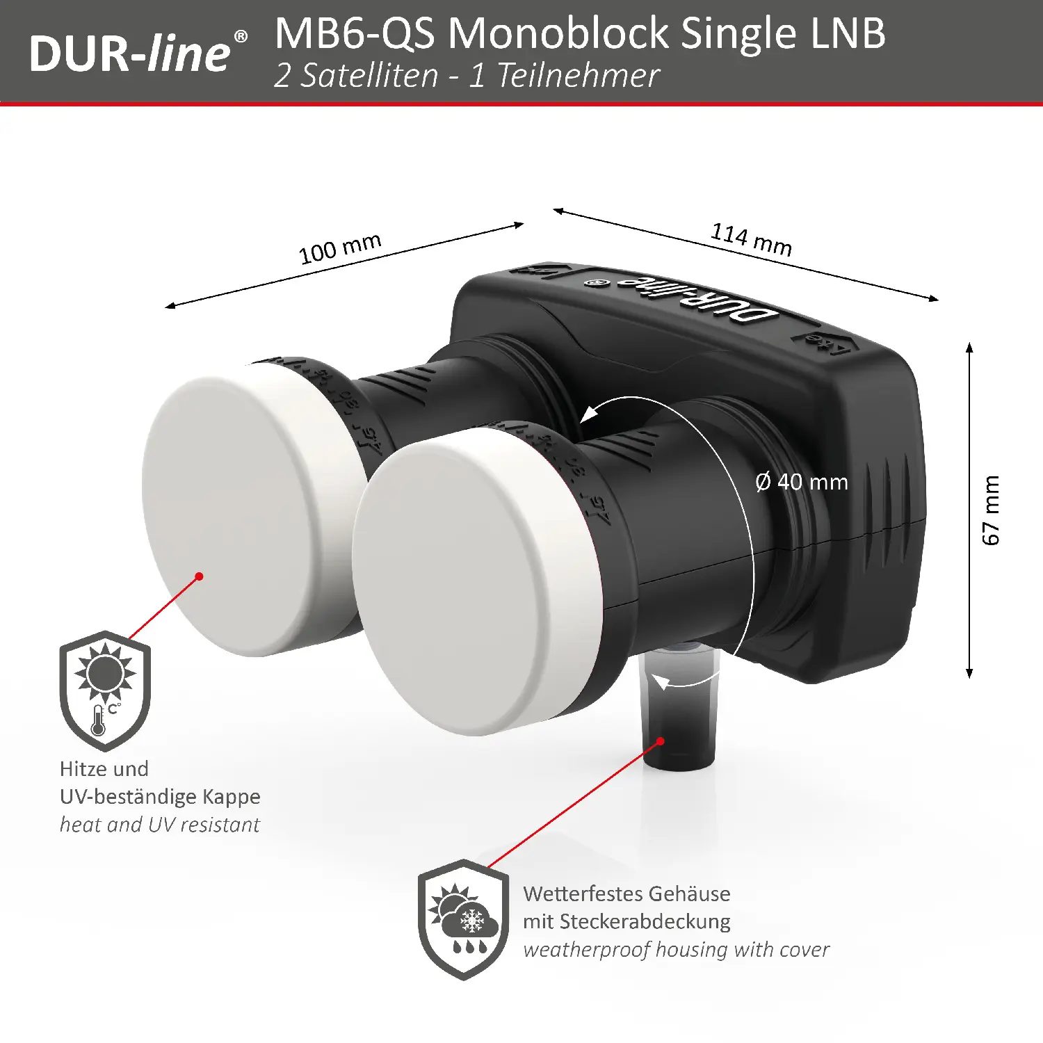 DUR-line Monoblock SingleLNB