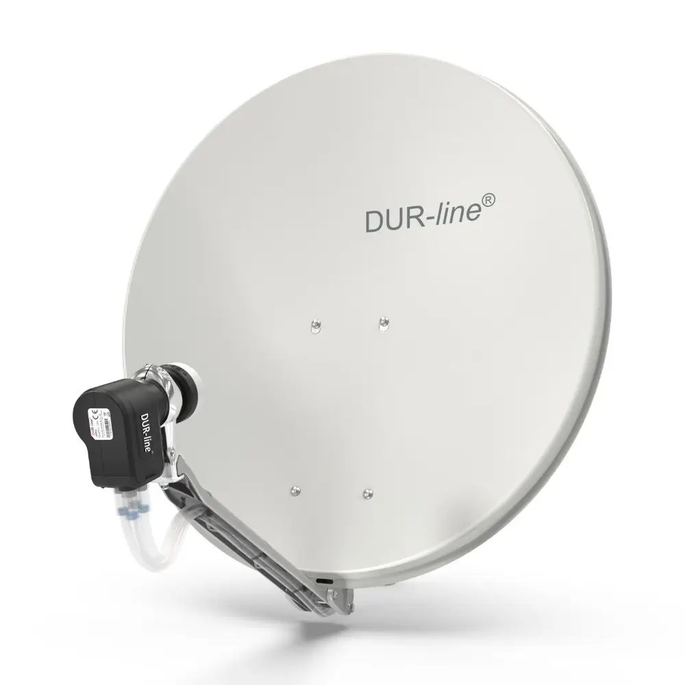 DUR-line Select 75/80 Hellgrau - Sat-Komplettanlage mit Quad LNB DUR-line Select 75/80 Hellgrau - Sat-Komplettanlage mit Quad LNB