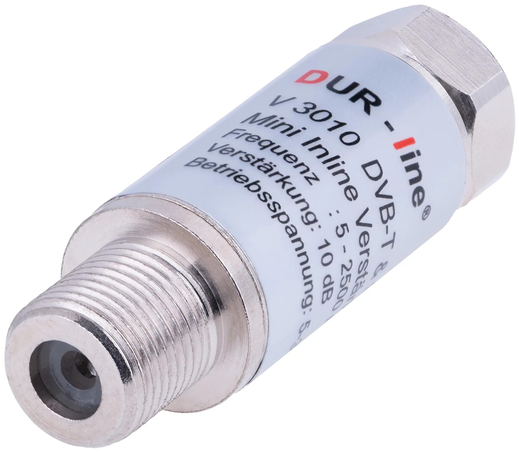 DUR-line V3010 Inlineverstärker – isometrische Ansicht von hinten links DUR-line V3010 - Inlineverstärker