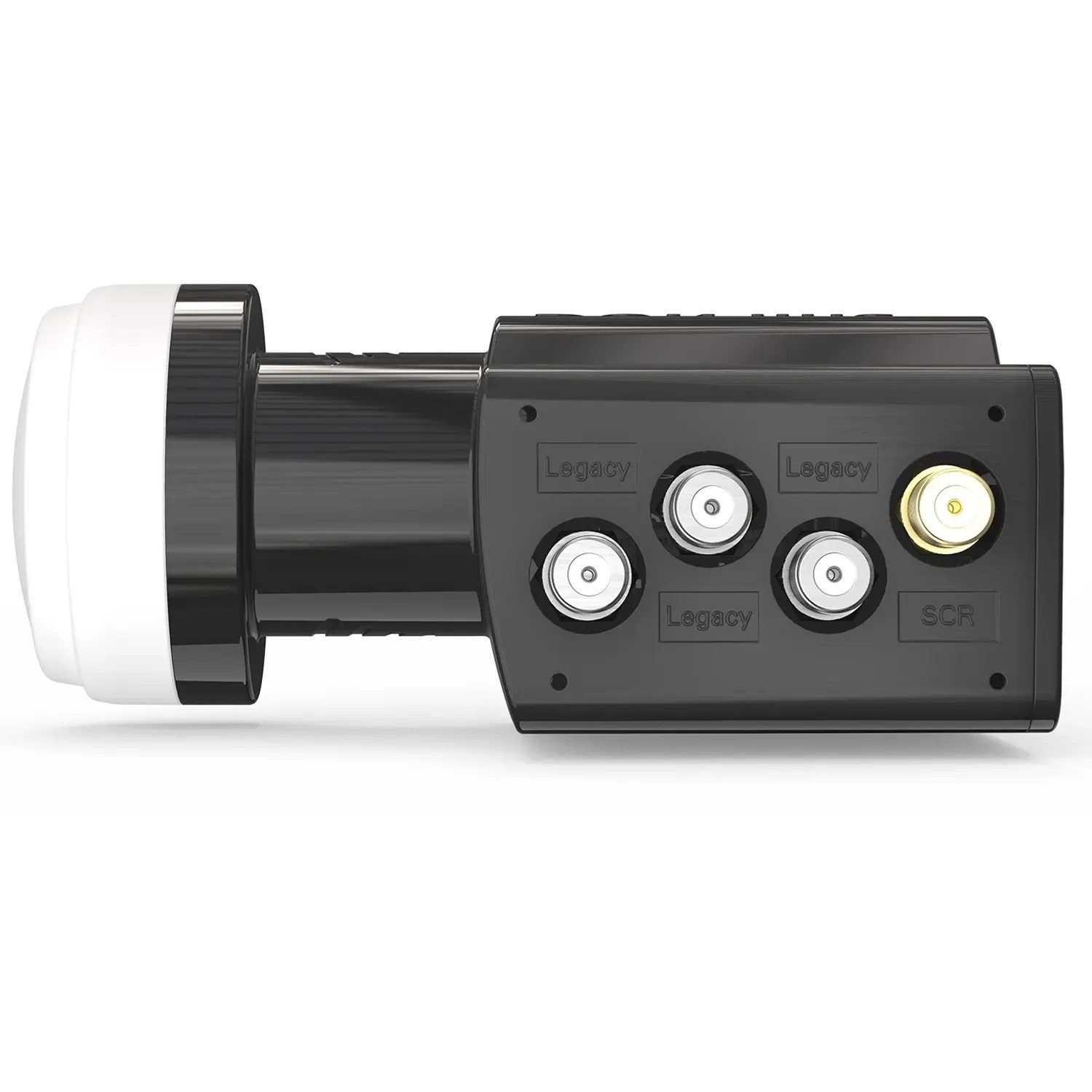 DUR-line UK 104 Unicable LNB – Ansicht von unten mit Schatten DUR-line UK 104 - Unicable LNB