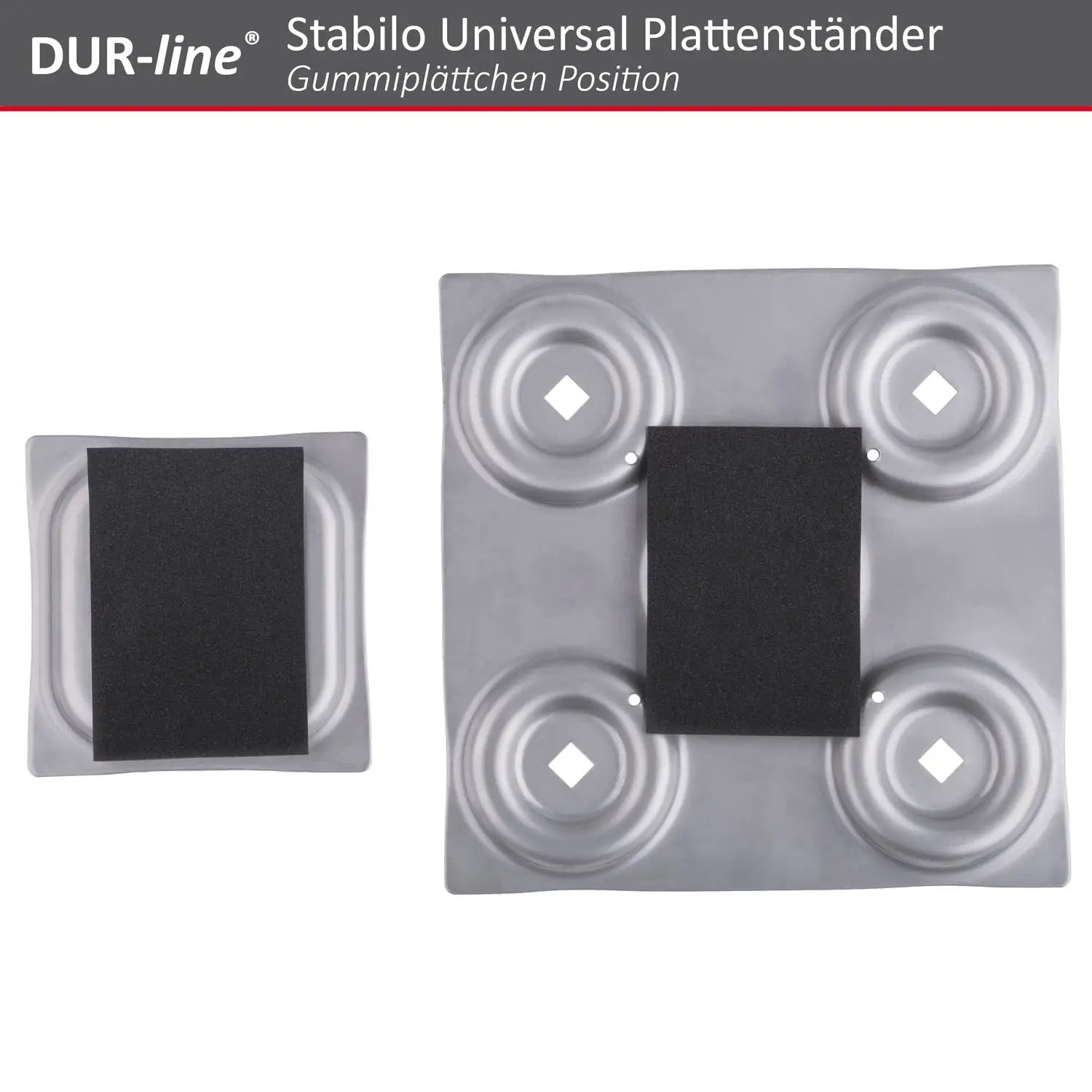 DUR-line Stabilo 4PL Edelstahl - Universal Plattenständer DUR-line Stabilo 4PL Edelstahl - Universal Plattenständer