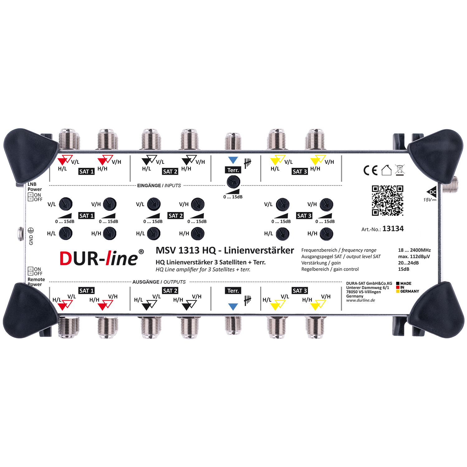 DUR-line MSV 1313 HQ - Linienverstärker – Produktansicht 2