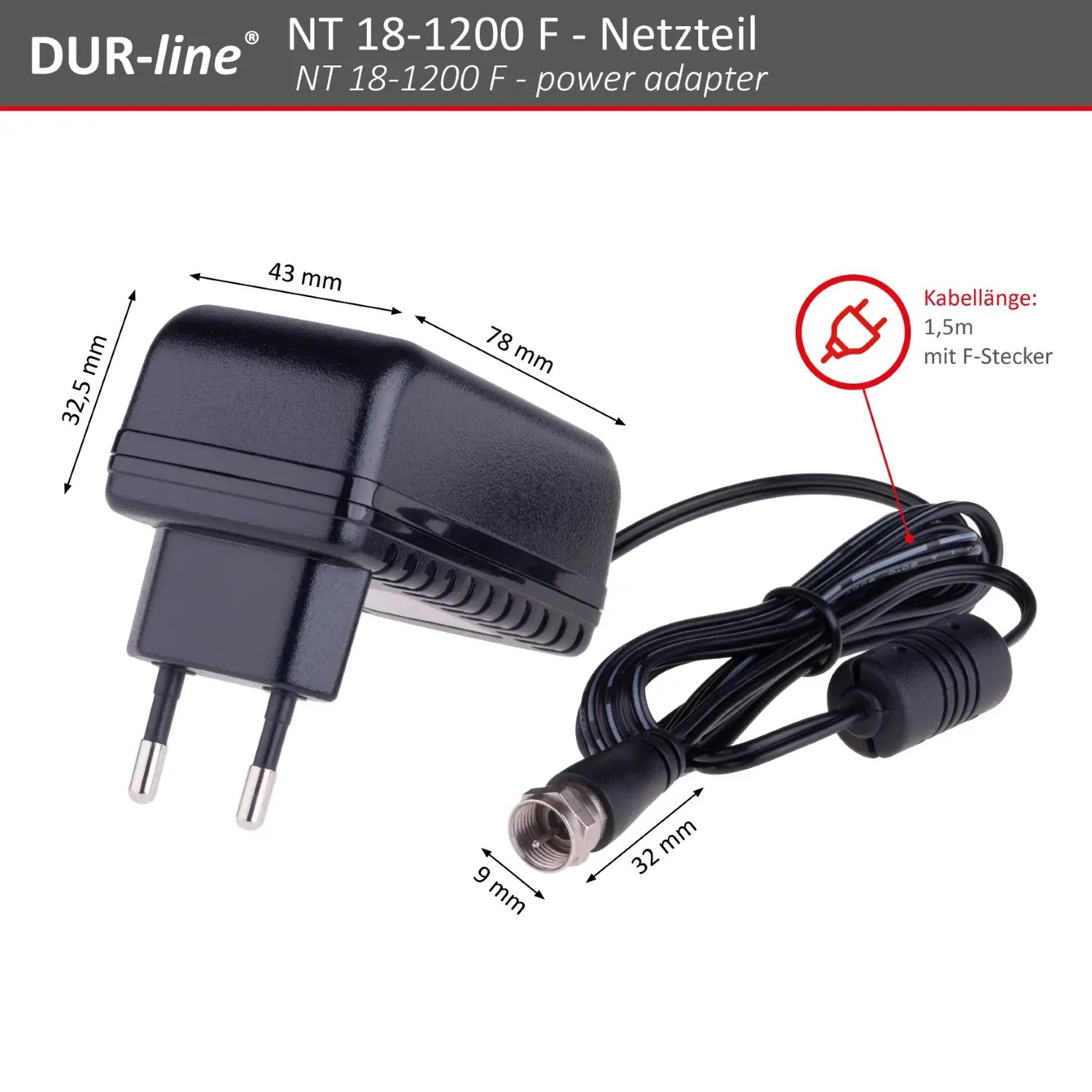 DUR-line NT 18-1200 F - Netzteil DUR-line NT 18-1200 F - Netzteil