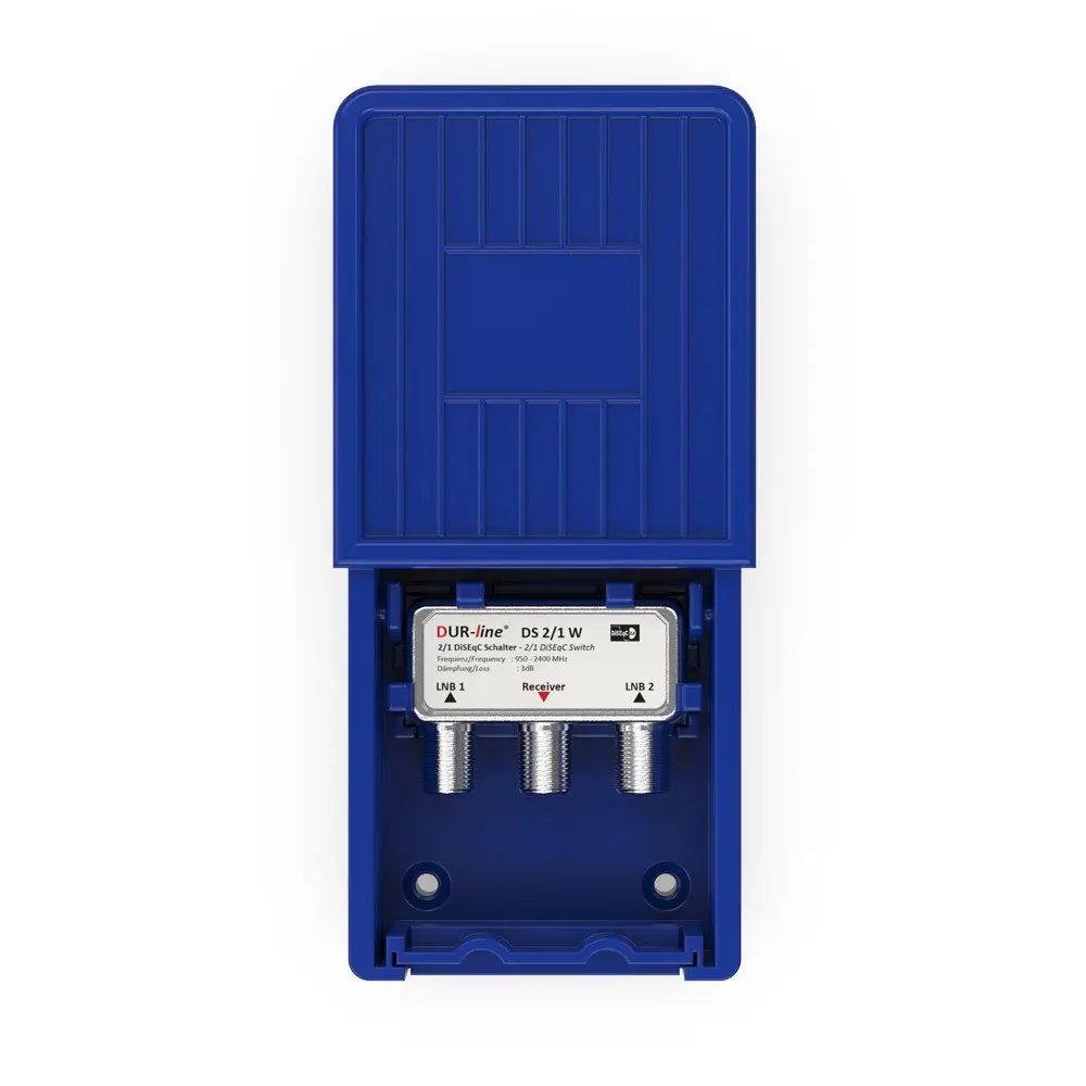 DUR-line DS 2/1 W DiSEqC-Schalter – Draufsicht DUR-line DS 2/1 W - DiSEqC-Schalter