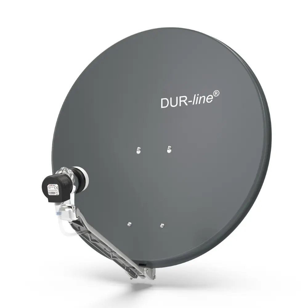 DUR-line Select 75/80 Anthrazit - Sat-Komplettanlage mit Single LNB