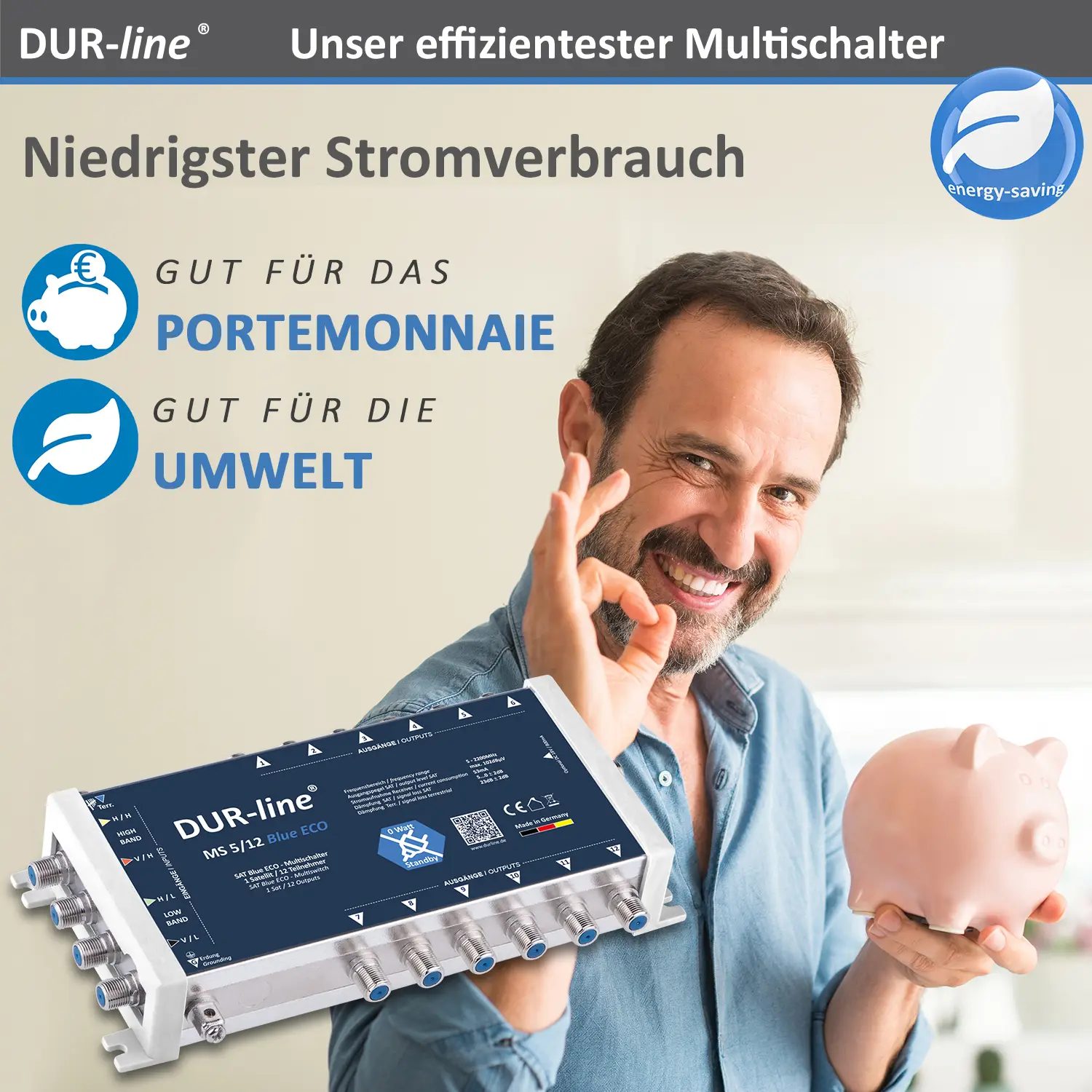 DUR-line MS 5/12 Blue ECO – Multischalter