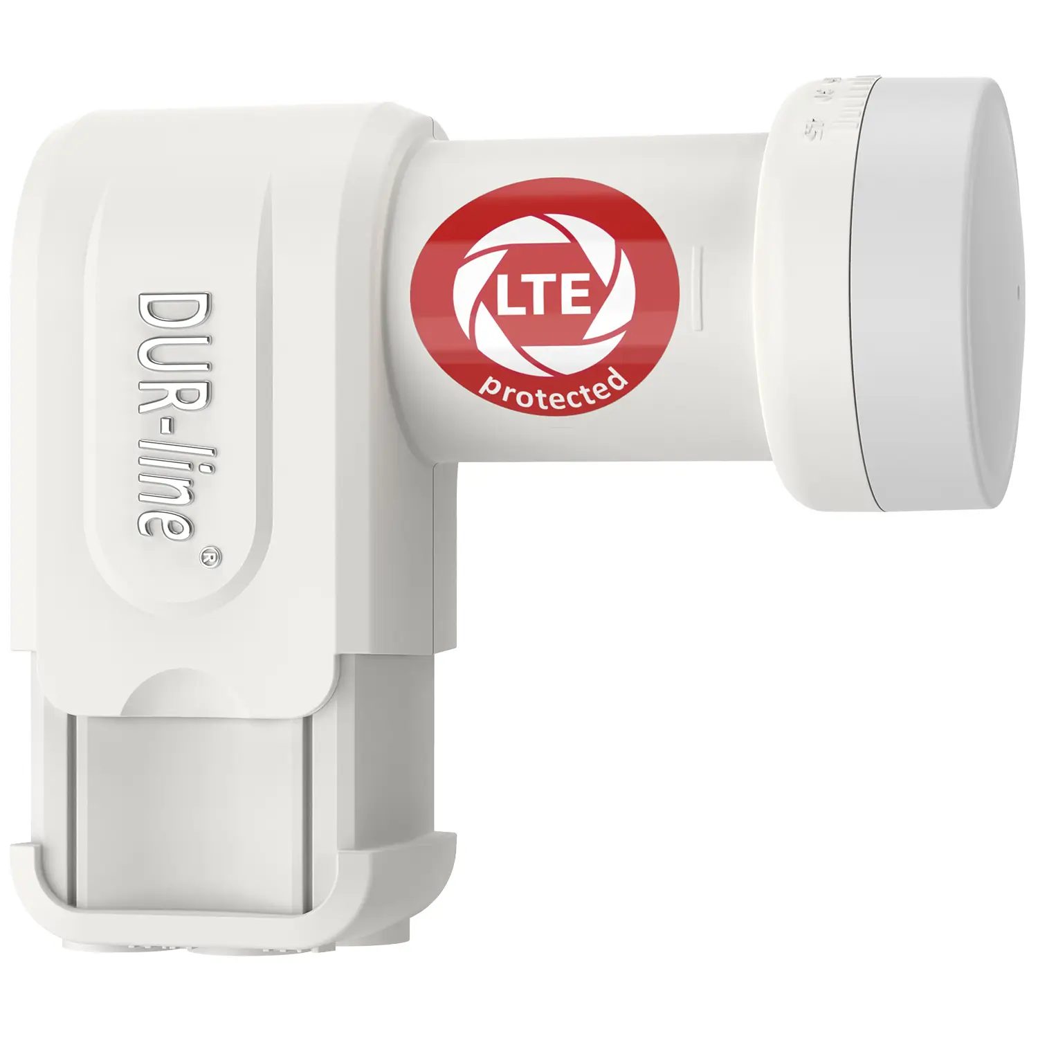 DUR-line +Ultra Quad white LNB – ausziehbarer Wetterschutz für die F-Anschlüsse DUR-line +Ultra Quad white - LNB