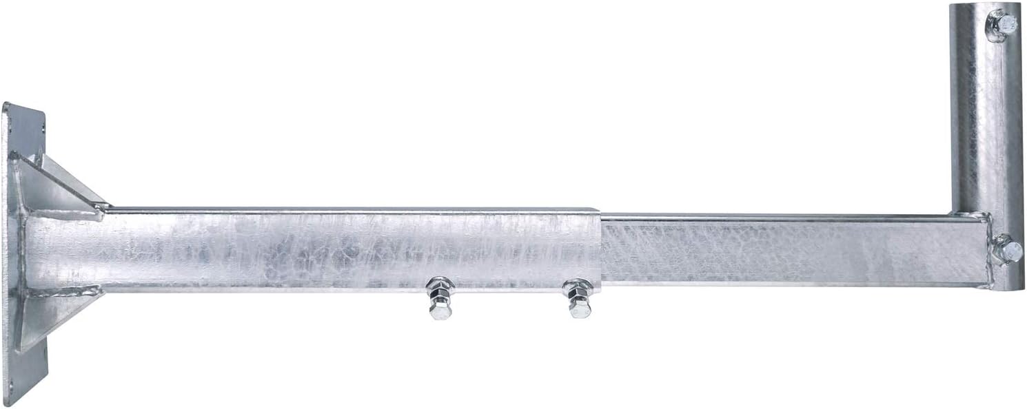 DUR-line WHSF 85 XL Wandhalter – Extrem stabiler, ausziehbarer Stahl-Wandhalter für Satelliten- & Richtfunkantennen (53–85 cm)