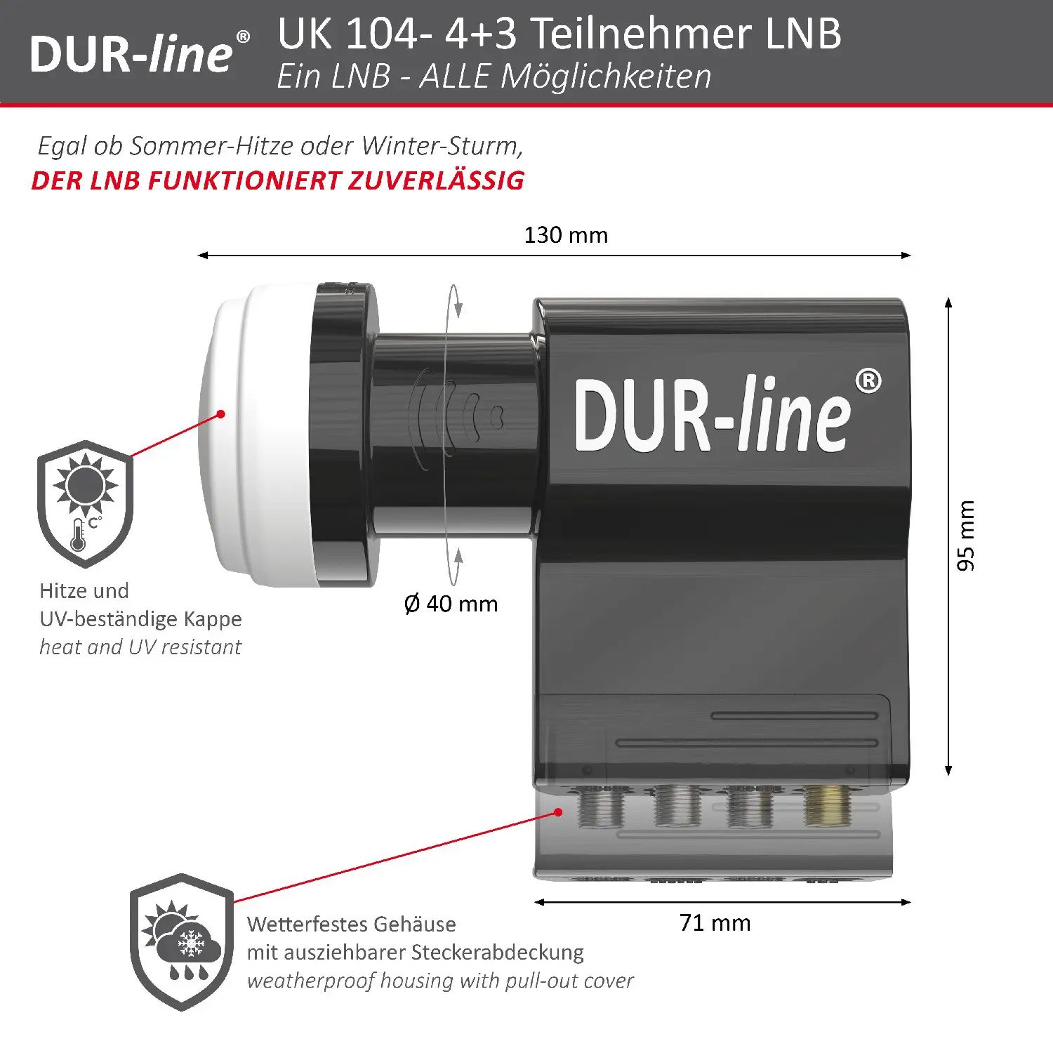 DUR-line UK 104 - Unicable LNB